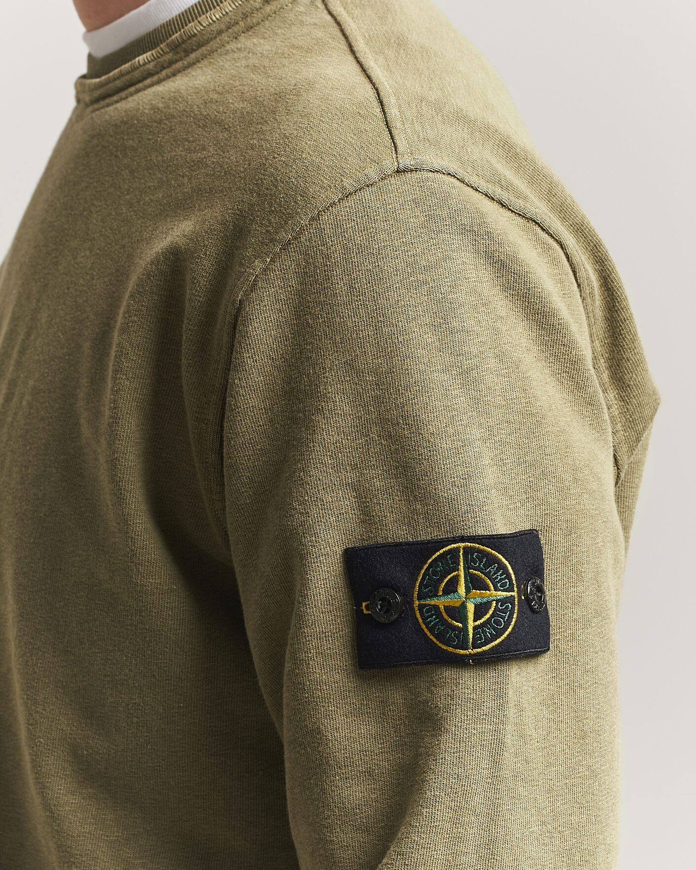 Herren | Pullover | Stone Island | Old Dyed Cotton Sweatshirt Military Green