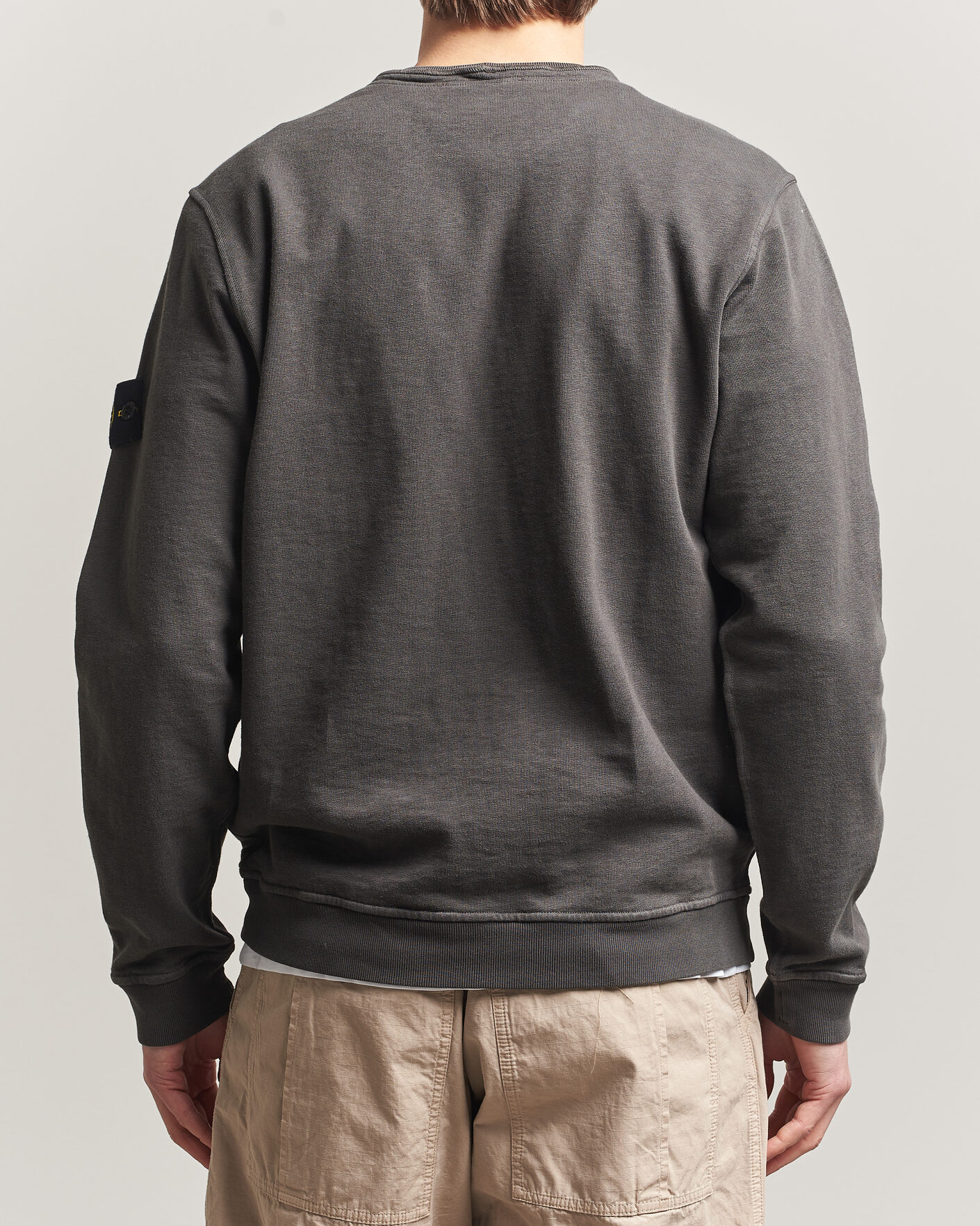 Herren | Pullover | Stone Island | Old Dyed Cotton Sweatshirt Charcoal