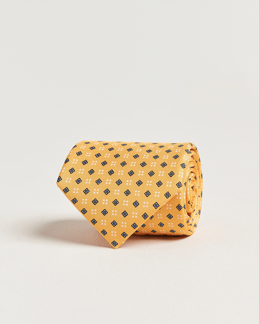 Herren | Krawatten | E. Marinella | 3-Fold Printed Silk Tie Yellow