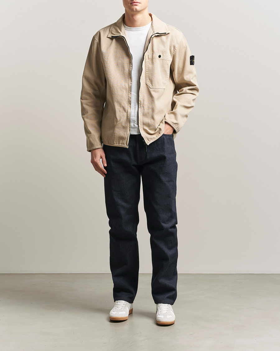 Herren | Jeans | Stone Island | Straight Fit Raw Denim Jeans Blue