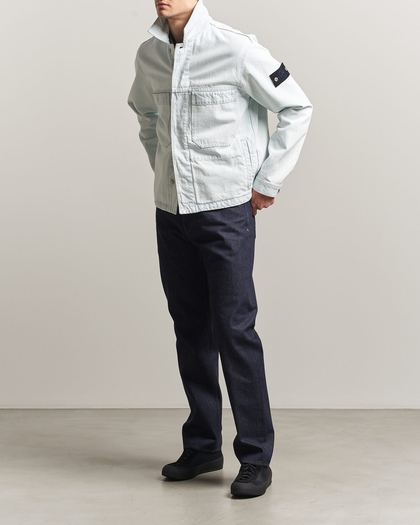 Herren | Hosen | Stone Island | Straight Fit Jeans Blue Raw