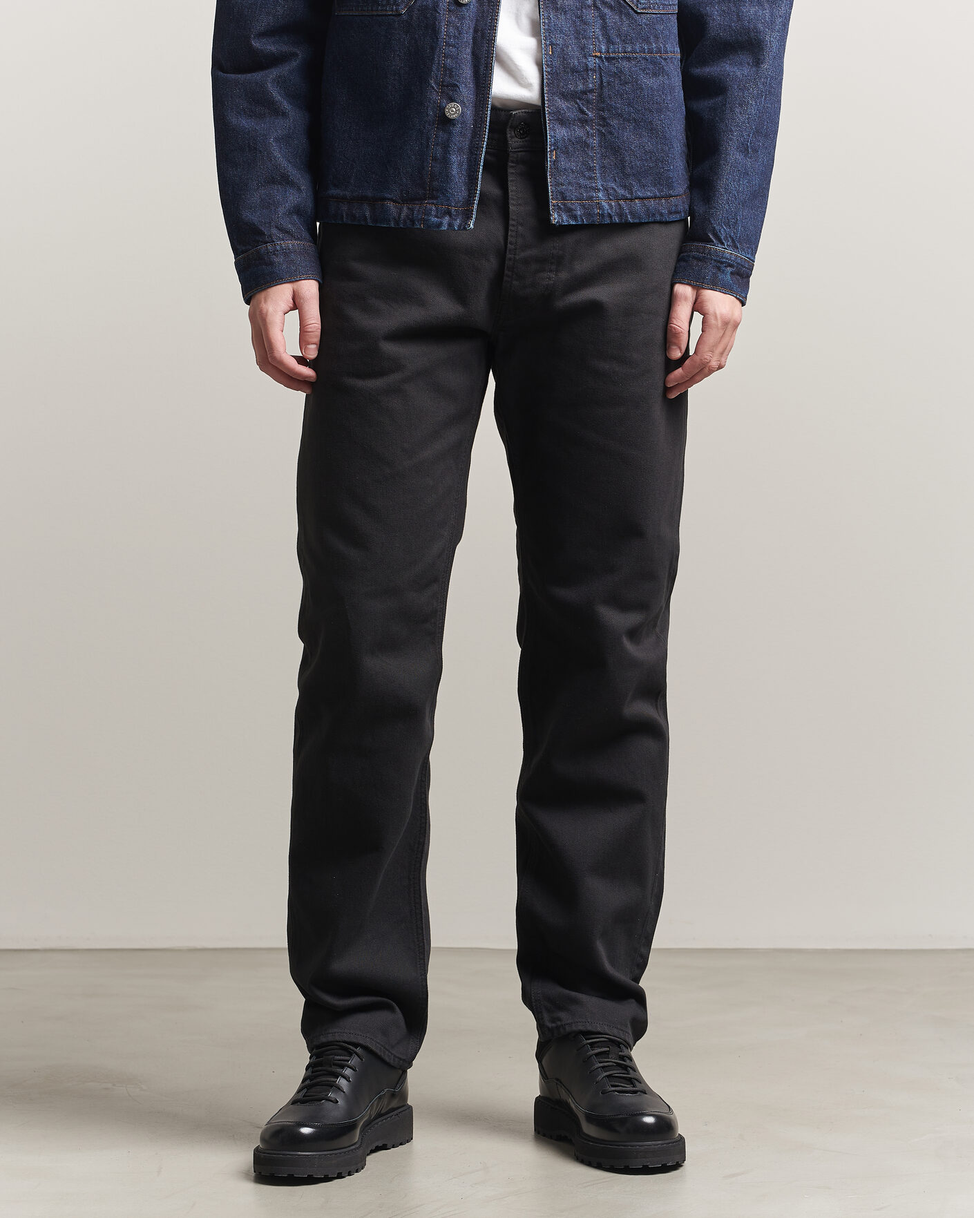 Herren | Jeans | Stone Island | Straight Fit Denim Jeans Black