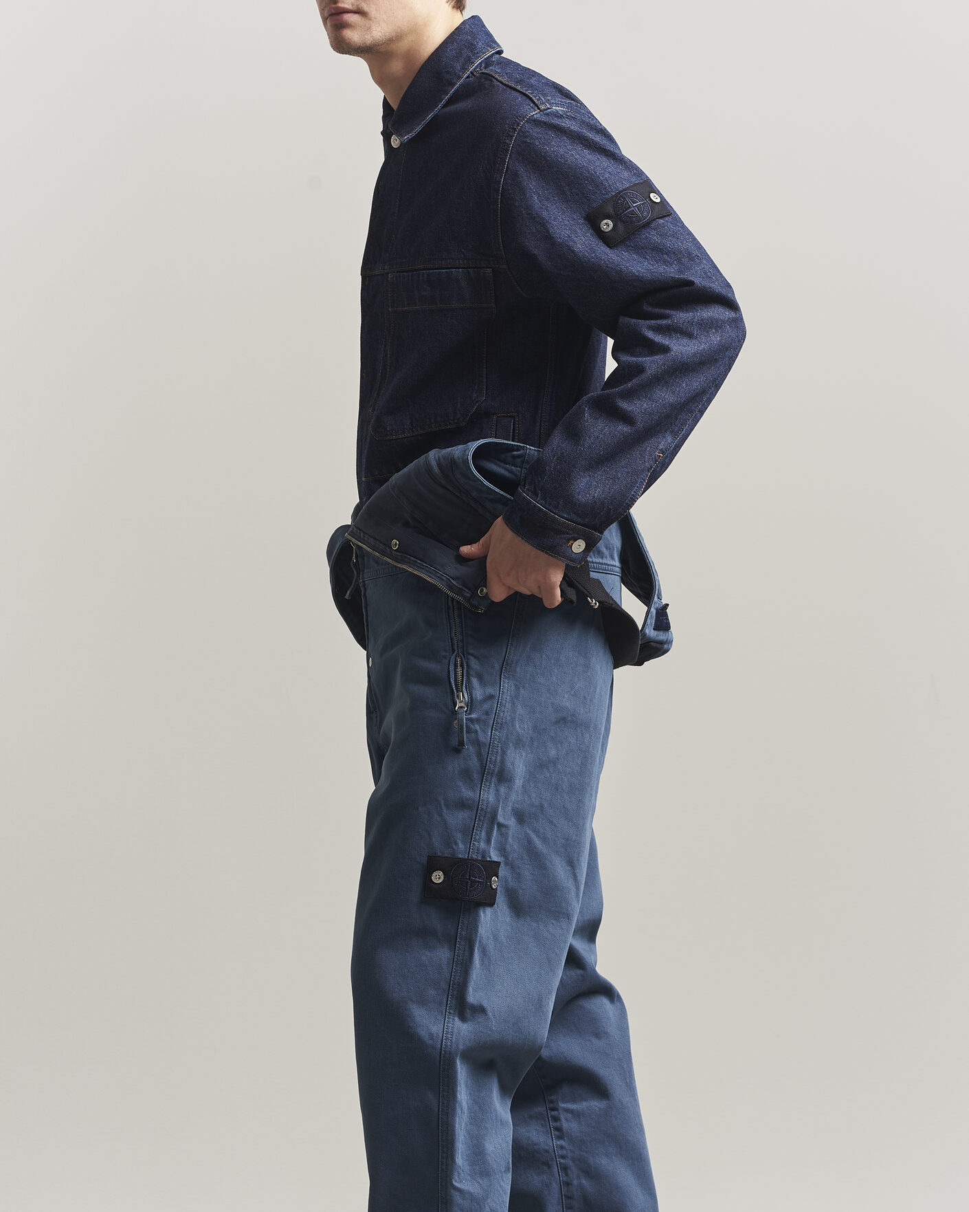 Herren | Jeans | Stone Island | Denim Overall Indigo