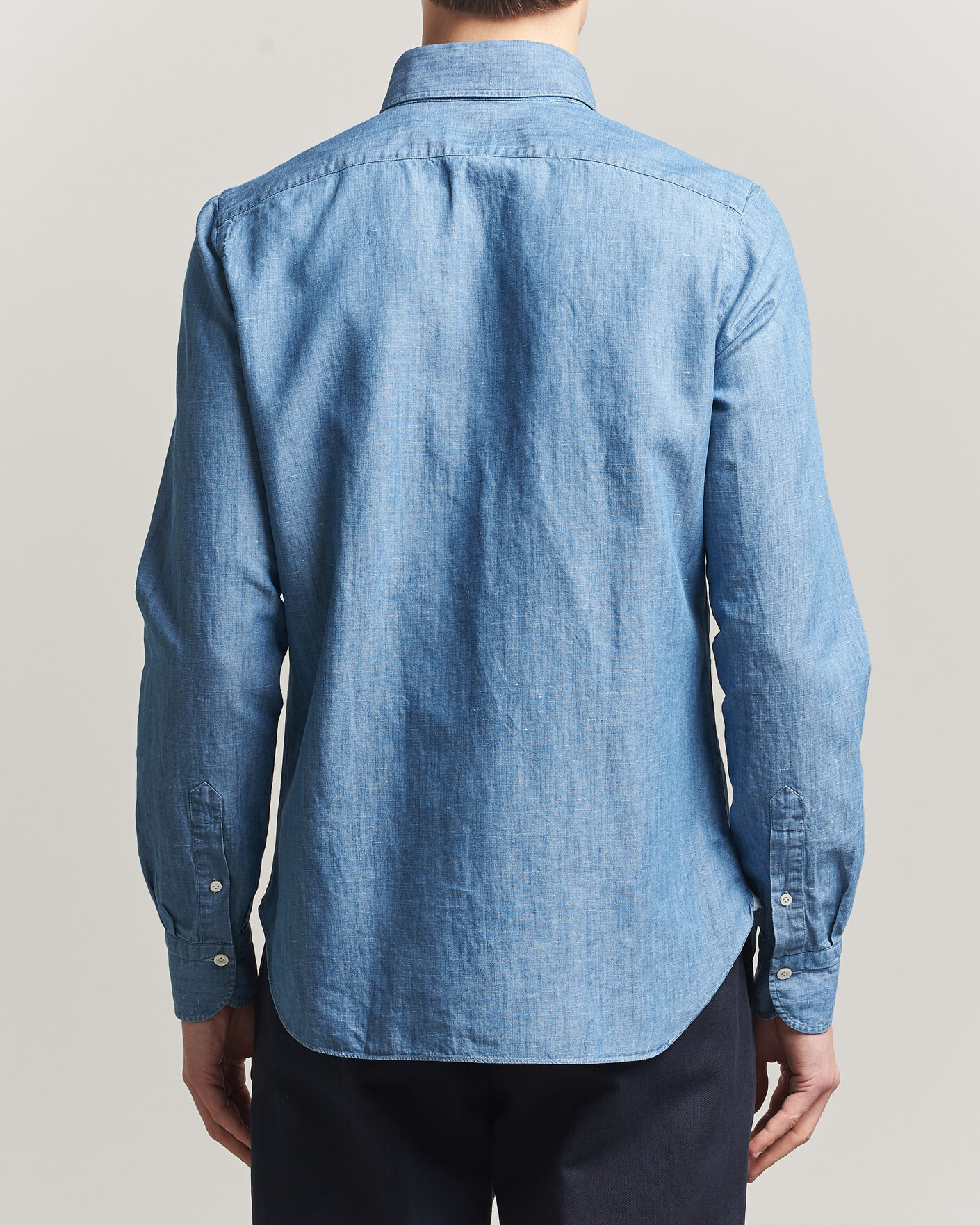 Herren | Hemden | Finamore Napoli | Double Pocket Overshirt Light Blue