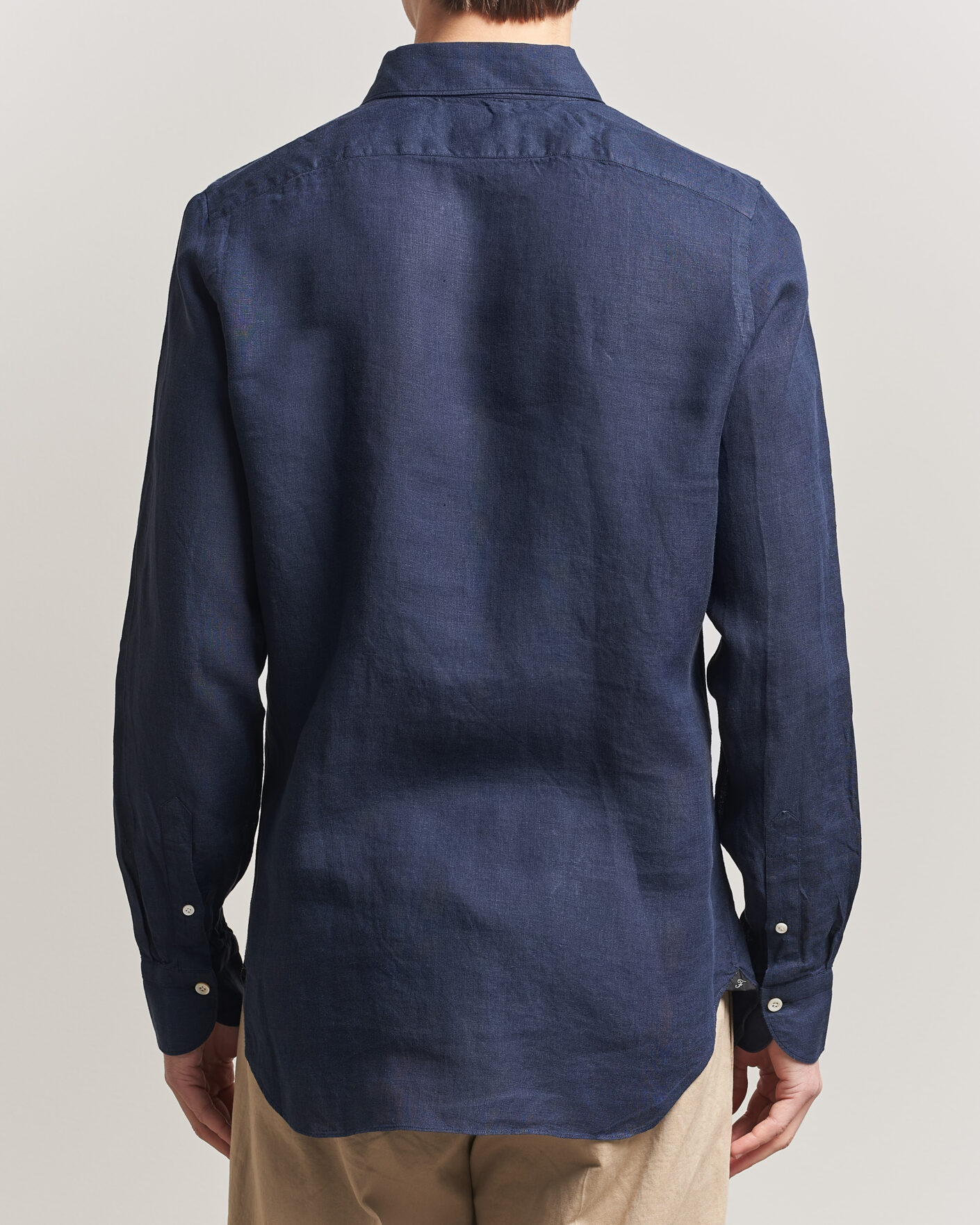 Herren | Hemden | Finamore Napoli | Gaeta Linen Shirt Navy