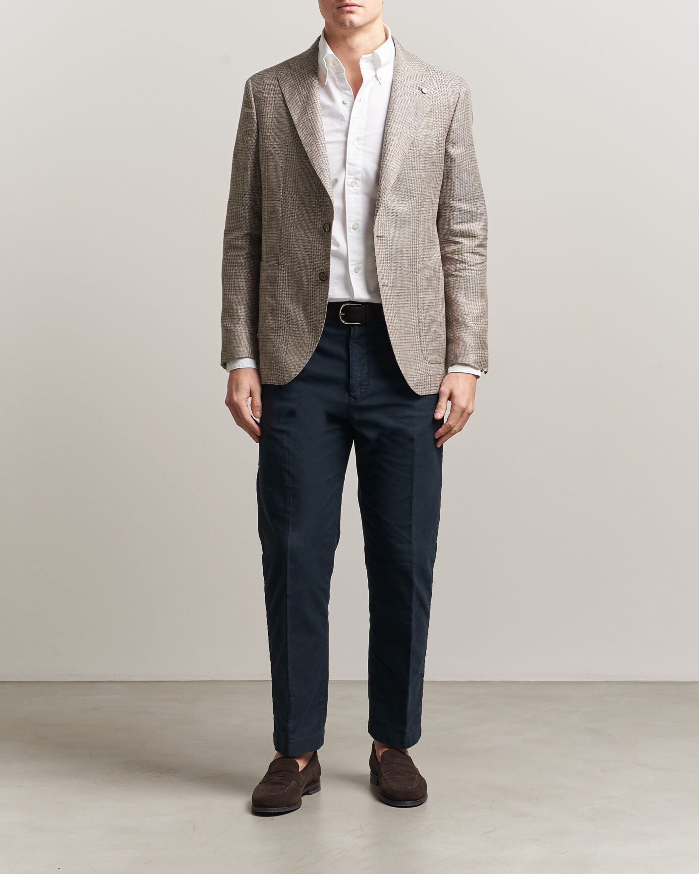 Herren | Hemden | Finamore Napoli | Gaeta Oxford Button Down Shirt White