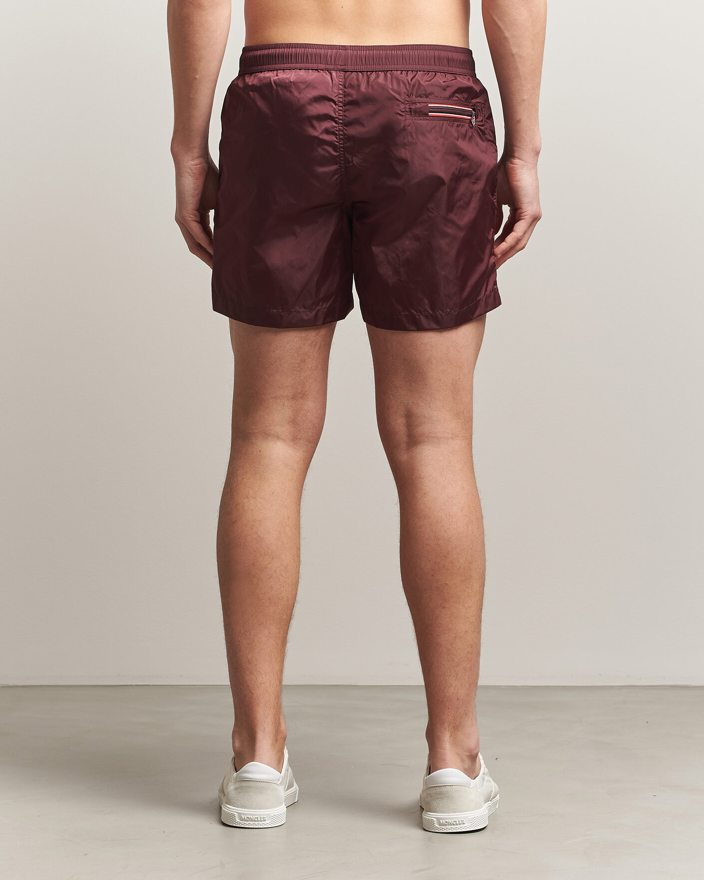Herren | Badehosen | Moncler | Nylon Swim Shorts Burgundy