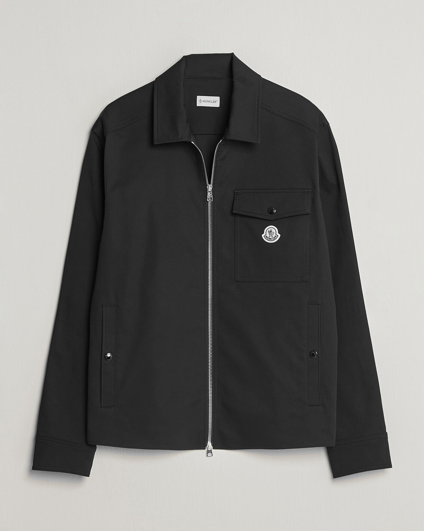 Herren | Hemden | Moncler | Zip Overshirt Black