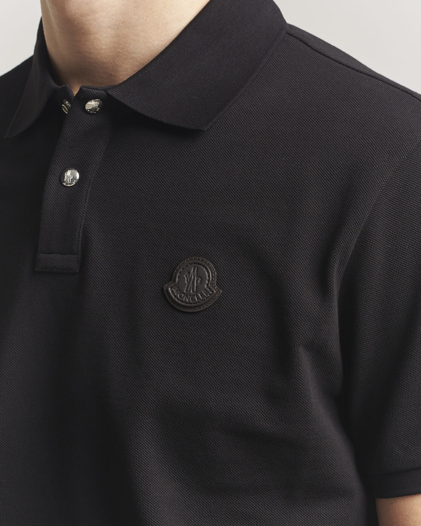 Herren | Poloshirts | Moncler | Luxury Logo Polo Black