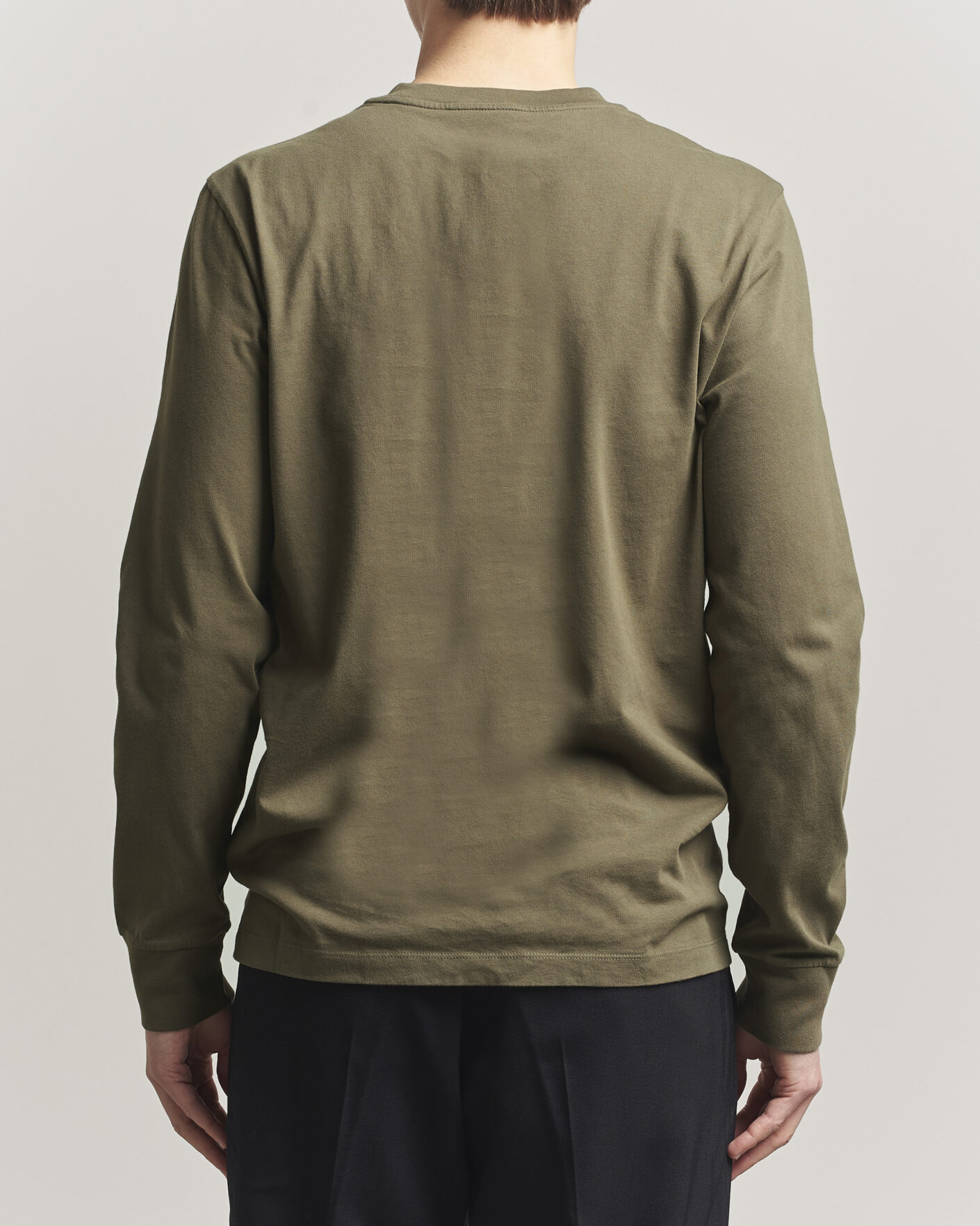 Herren | T-Shirts | Moncler | Lettering Logo Long Sleeve T-Shirt Desert