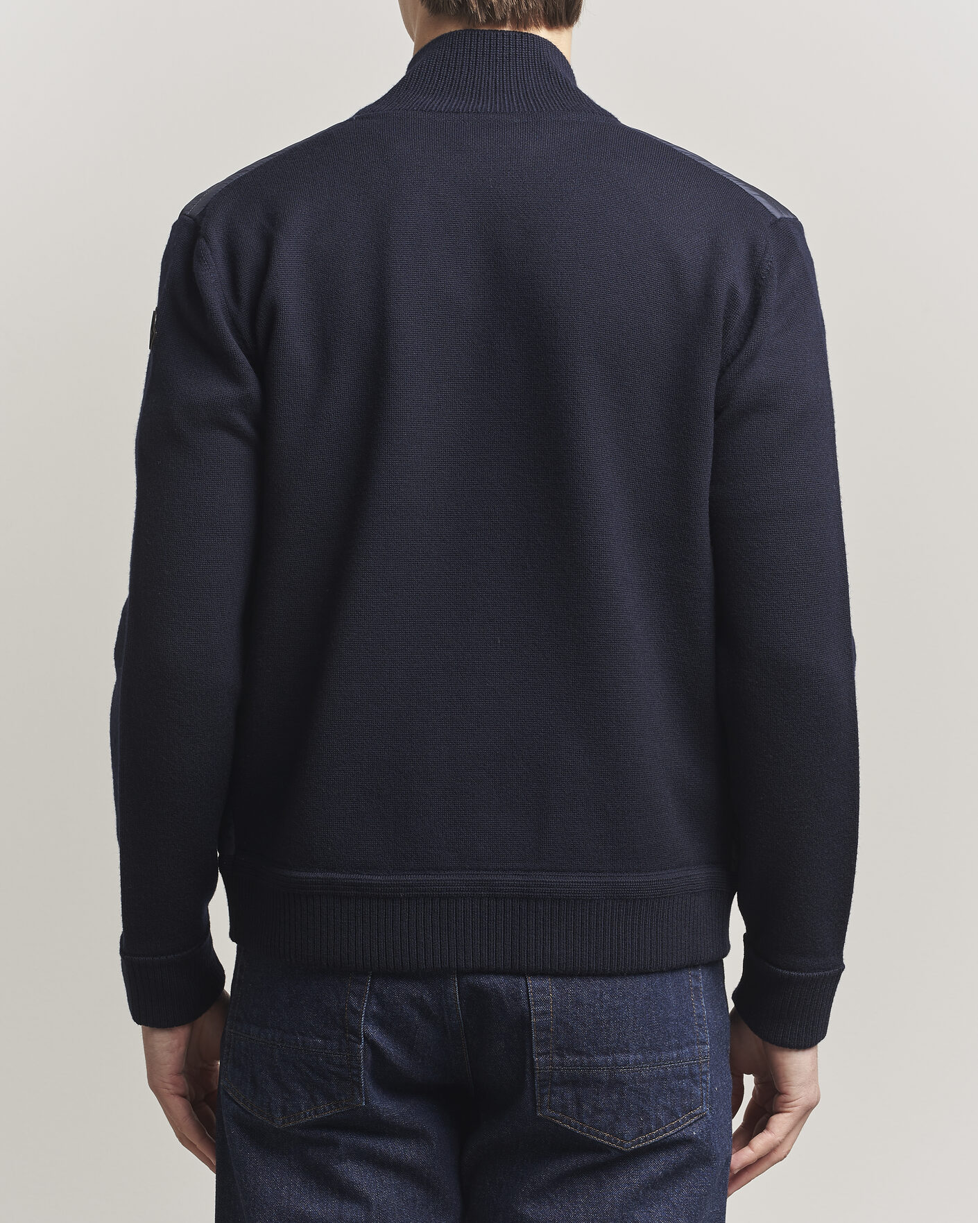Herren | Jacken | Moncler | Luxury Hybrid Zip Cardigan Navy