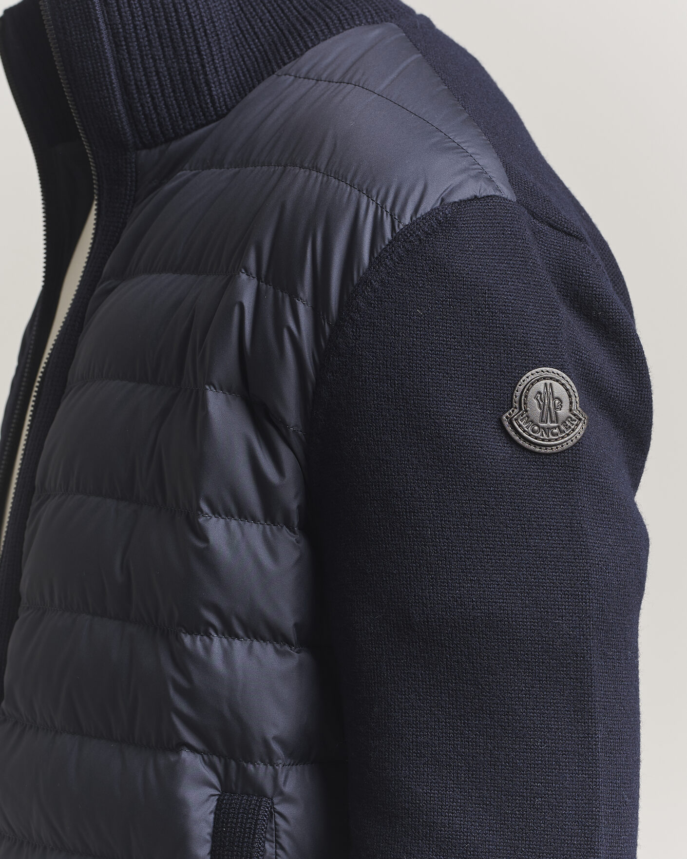 Herren | Jacken | Moncler | Luxury Hybrid Zip Cardigan Navy