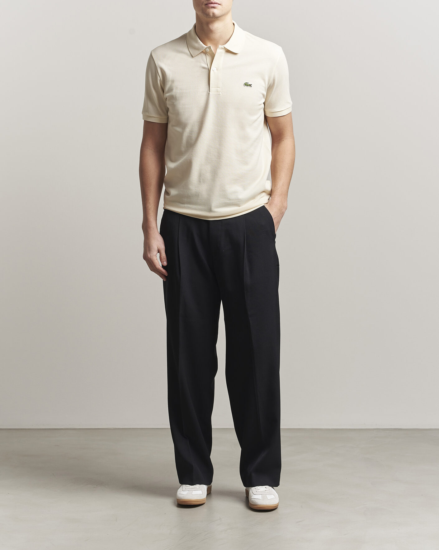 Herren | Poloshirts | Lacoste | Slim Fit Polo Piké Naturel Clair