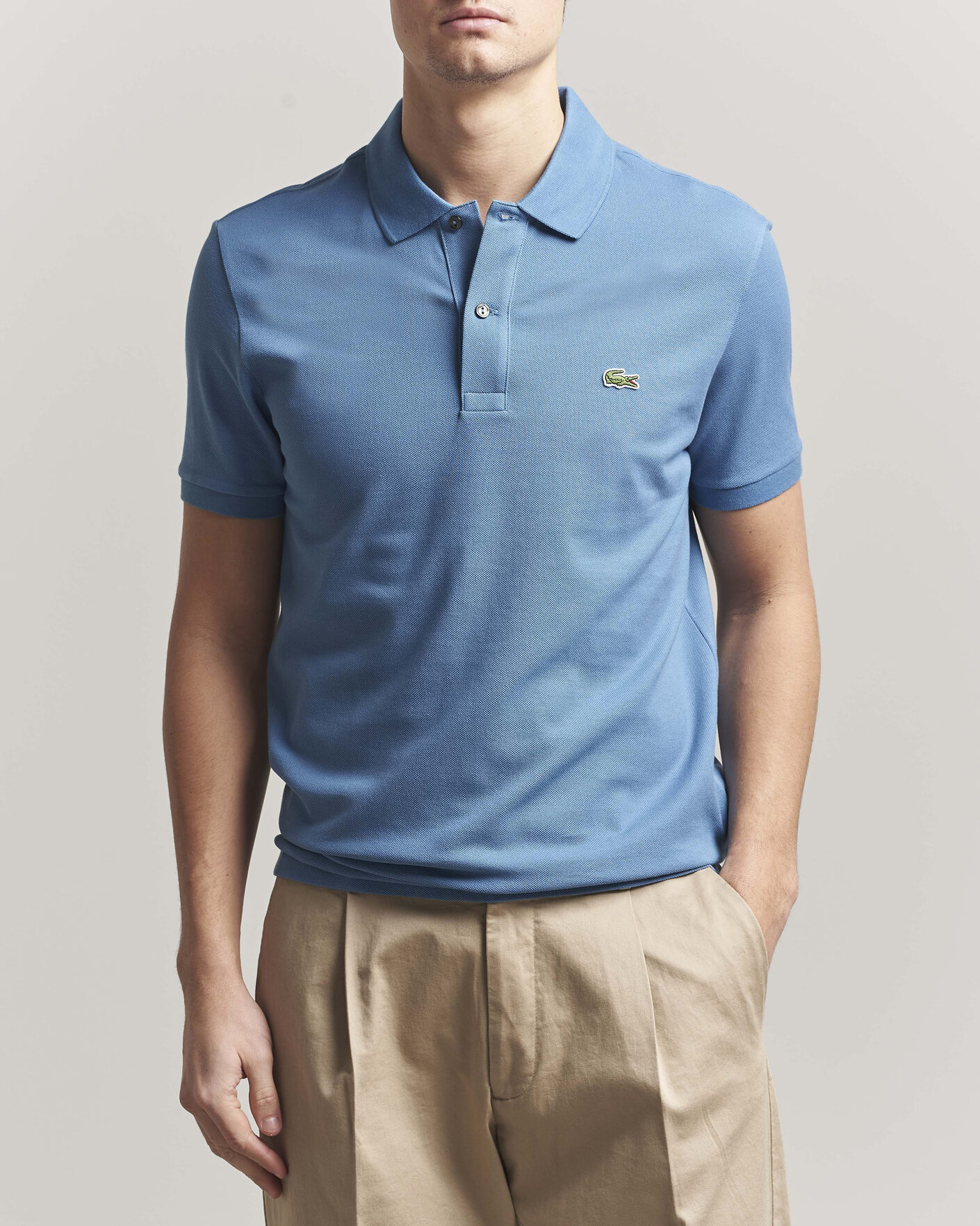 Herren | Poloshirts | Lacoste | Slim Fit Polo Piké Abyss Blue