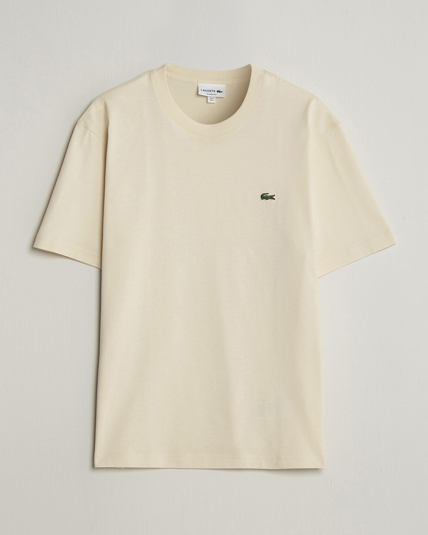 Herren | T-Shirts | Lacoste | Crew Neck T-Shirt Naturel Clair