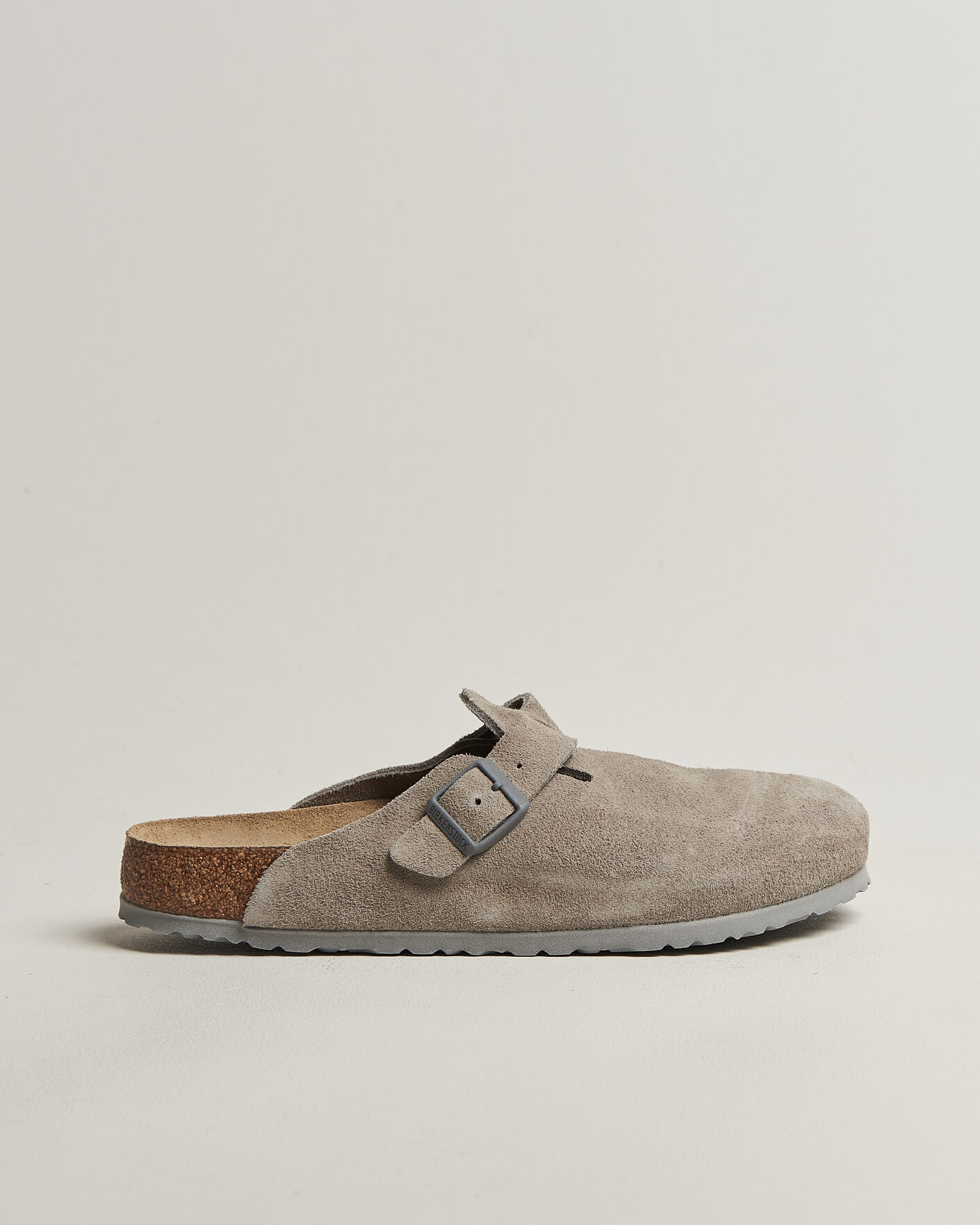 Herren | Sandalen & Pantoletten | BIRKENSTOCK | Boston Soft Footbed Stone Coin Suede