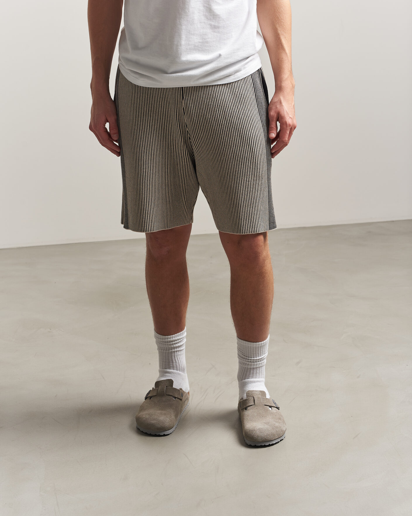 Herren | Sandalen & Pantoletten | BIRKENSTOCK | Boston Soft Footbed Stone Coin Suede