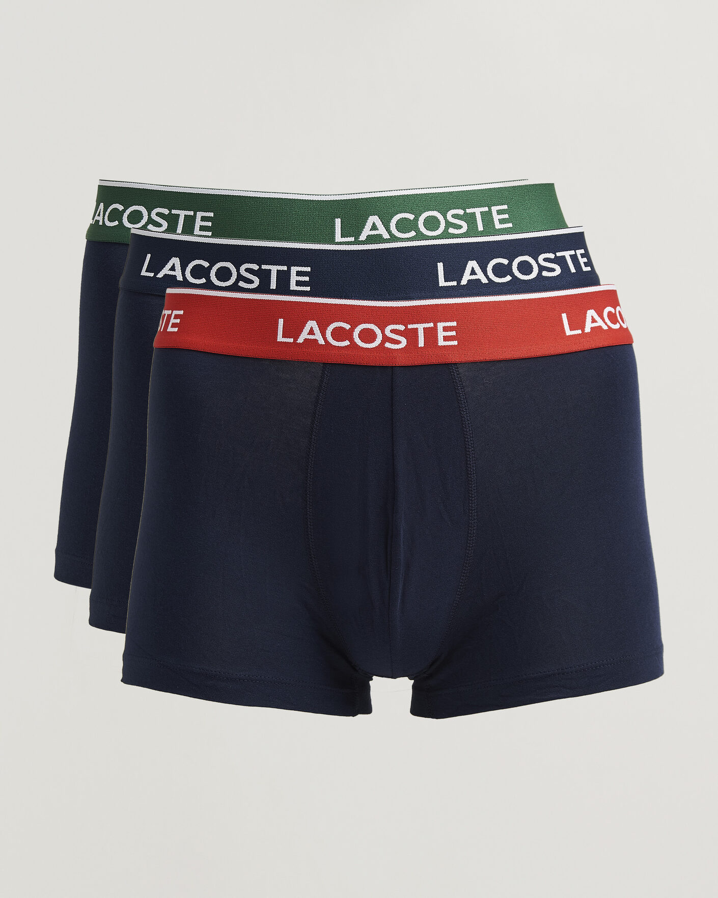 Herren | Unterwäsche | Lacoste | 3-Pack Stretch Cotton Trunks Navy Blue