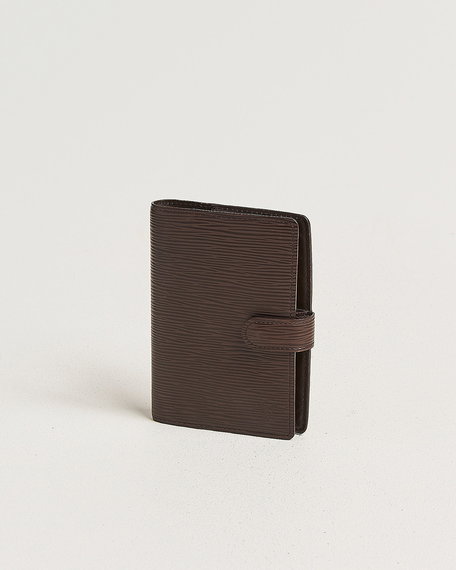 Herren | Pre-Owned & Vintage Bags | Louis Vuitton Pre-Owned | Small Ring Agenda Cover Epi Leather Brown