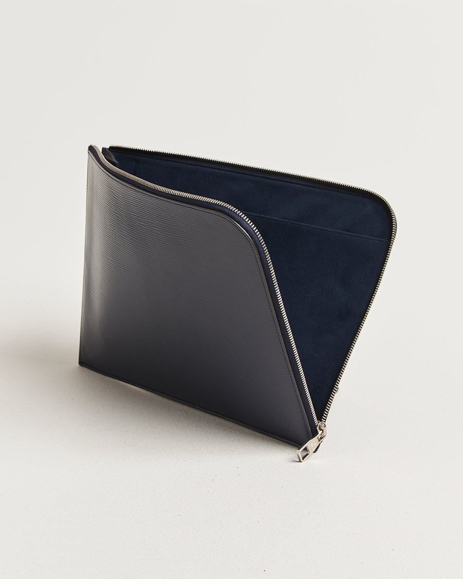 Herren | Pre-Owned & Vintage Bags | Louis Vuitton Pre-Owned | Porte Documents Epi Leather Navy