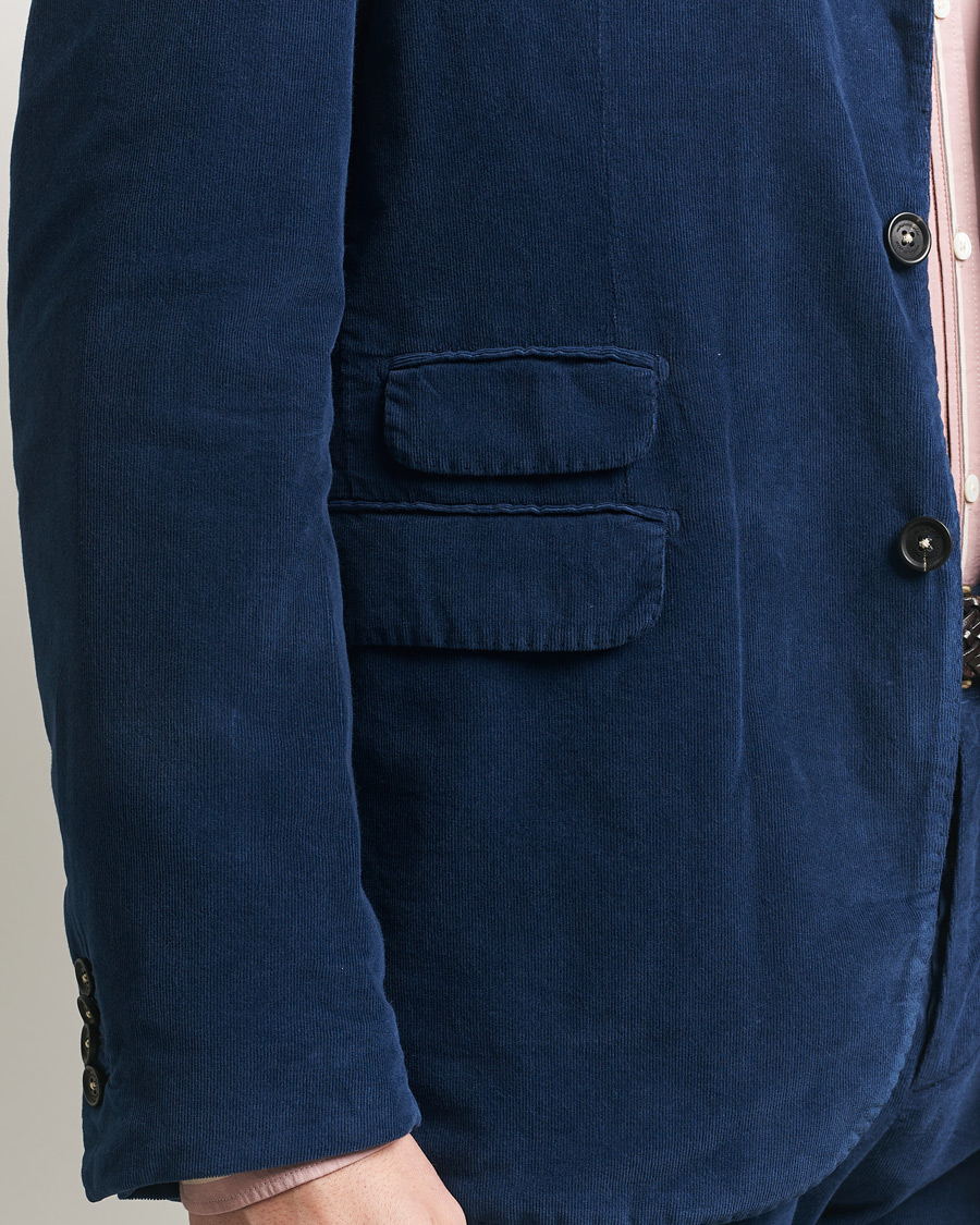 Herren | Anzüge | Massimo Alba | Sloop Corduroy Suit Midnight Blue