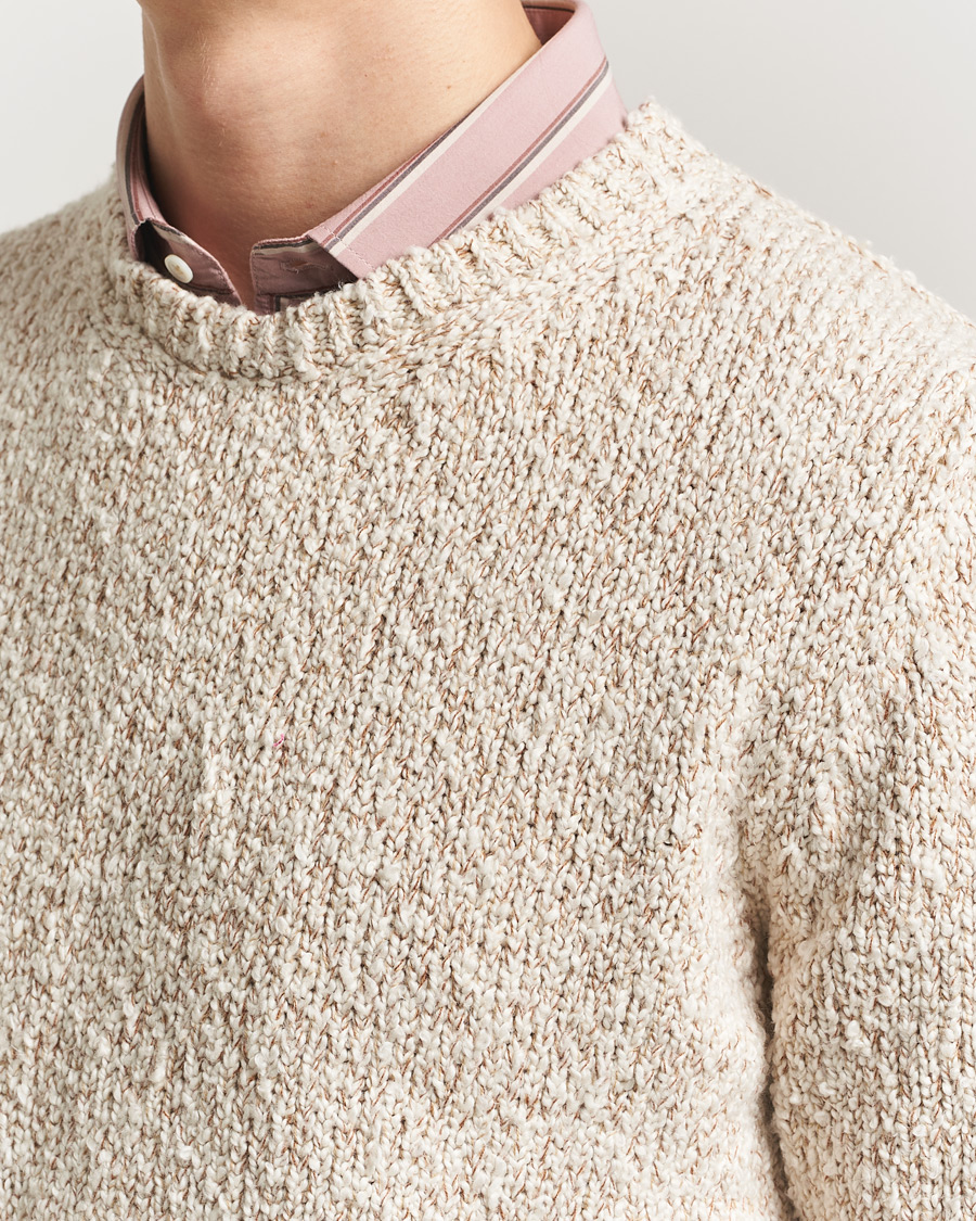 Herren | Pullover | Massimo Alba | Cotton Boucle Sweater Bronze