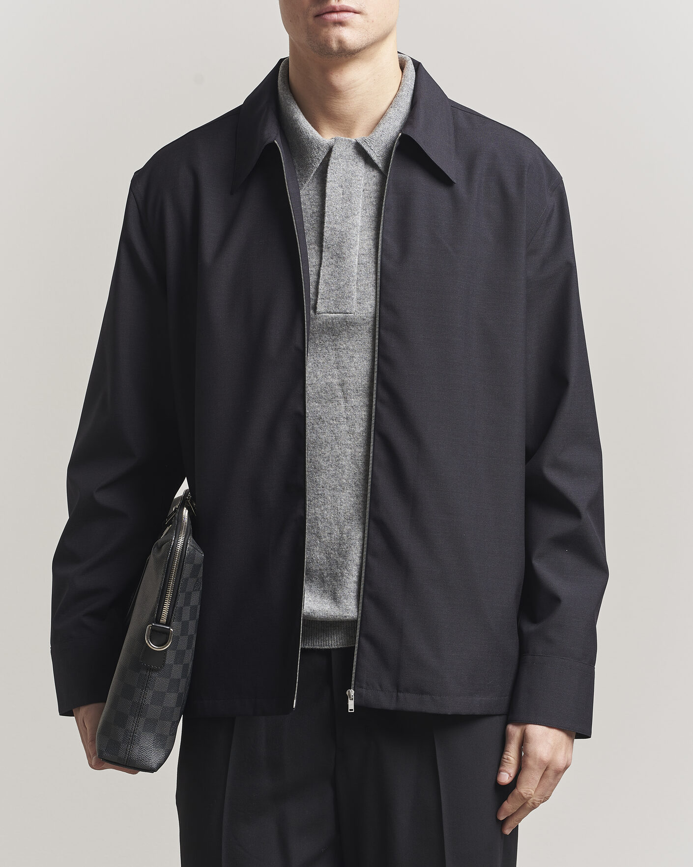Herren | Hemden | Jil Sander | Zip Shirt Blouson Navy