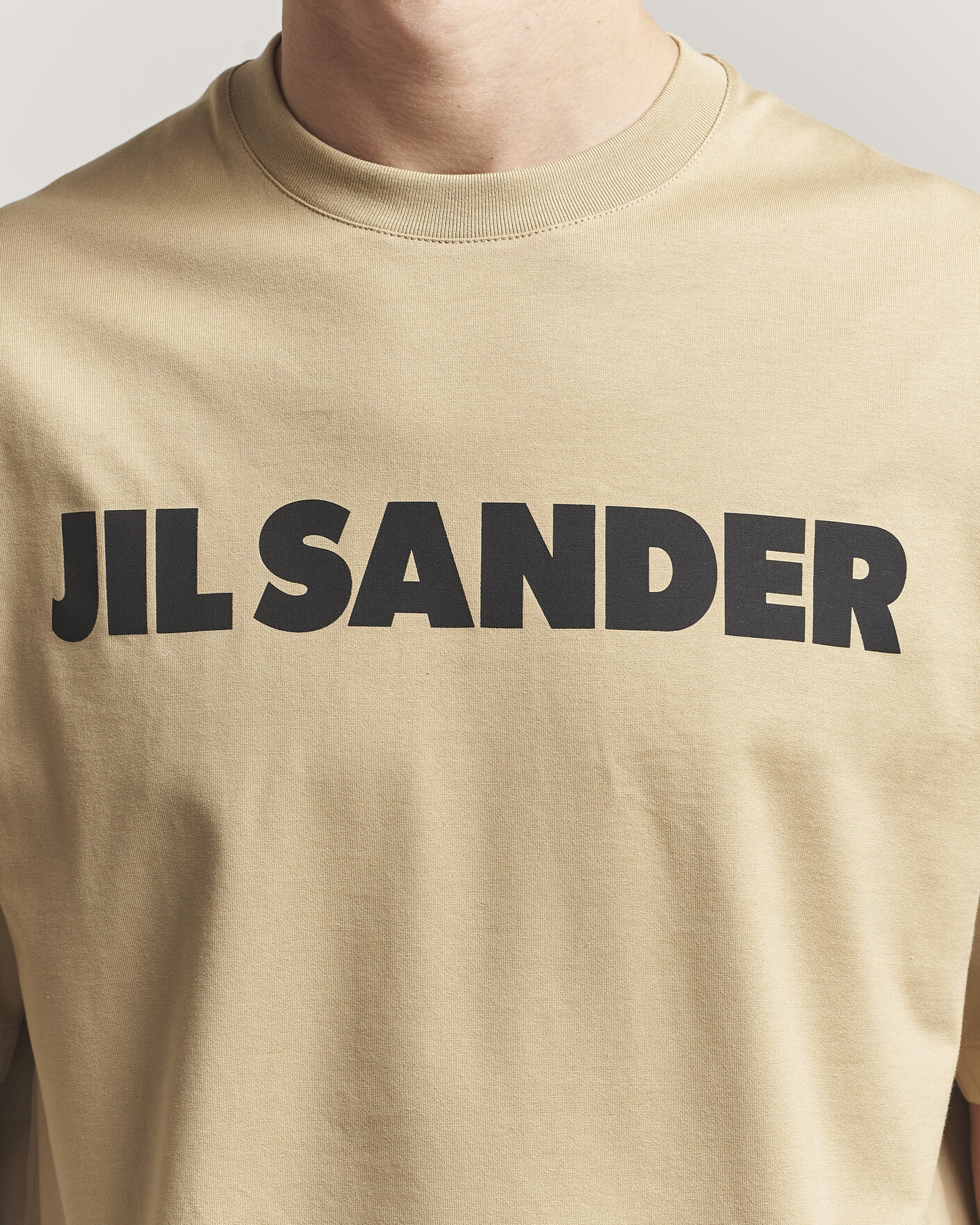Herren | T-Shirts | Jil Sander | Short Sleeve Logo T-Shirt Khaki