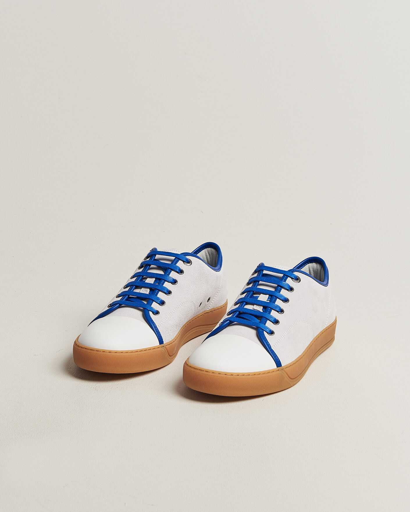 Herren | Sneaker | Lanvin | DBB1 Nappa Cap Toe Sneaker White/Blue