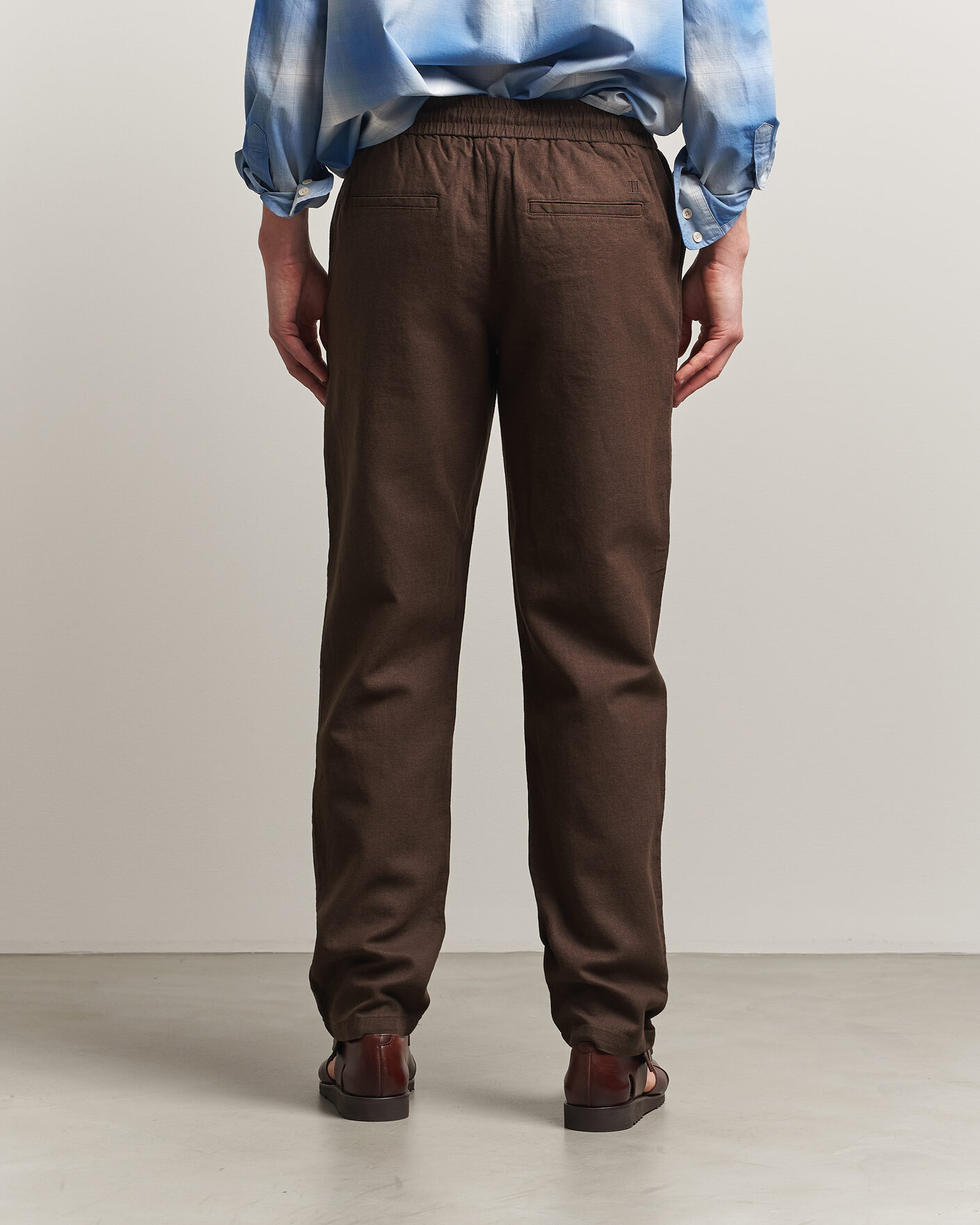 Herren | Hosen | LES DEUX | Patrick Heavy Linen/Cotton Pants Brown