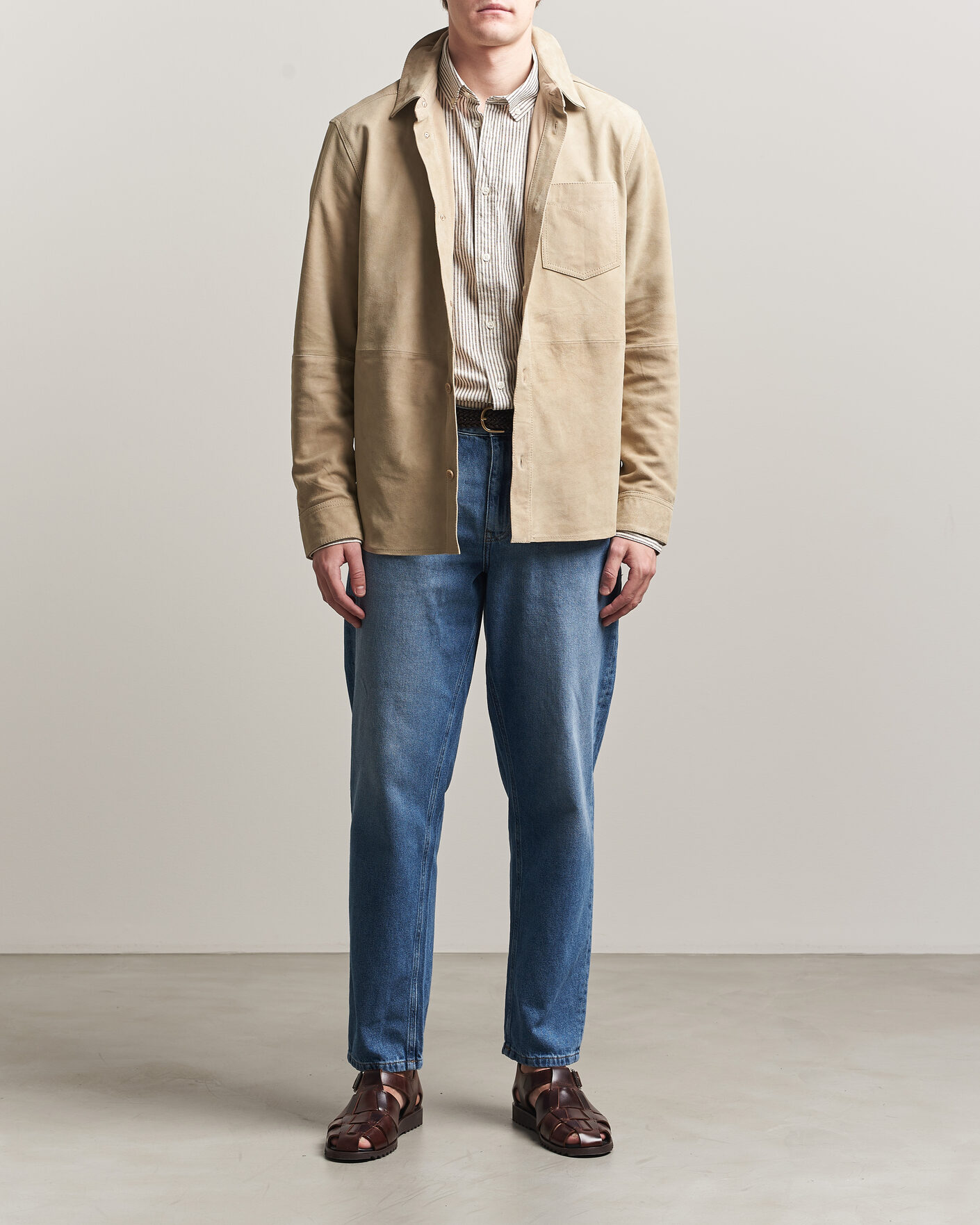 Herren | Jeans | LES DEUX | Ryder Washed Jeans Medium Indigo Blue