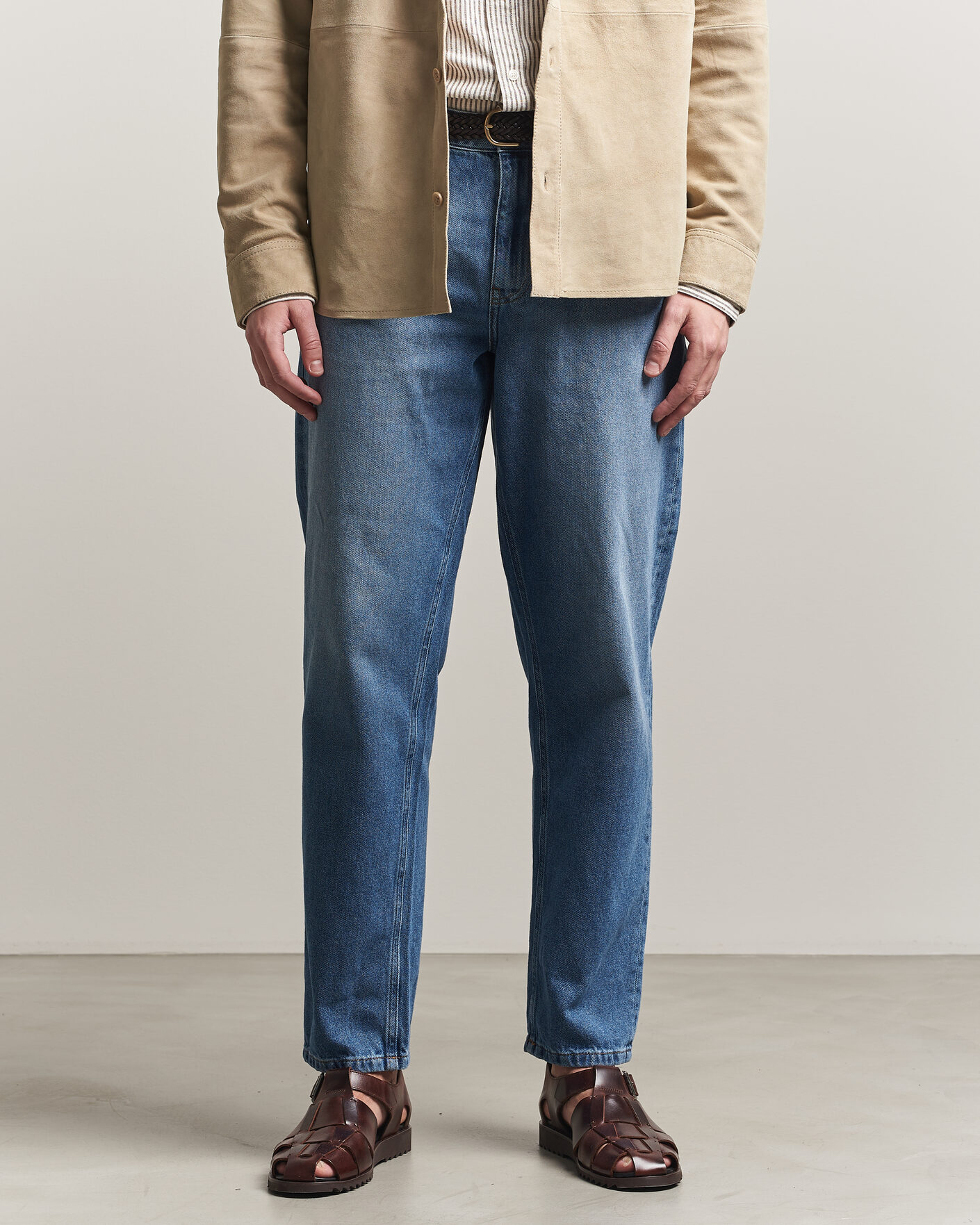 Herren | Hosen | LES DEUX | Ryder Washed Jeans Medium Indigo Blue