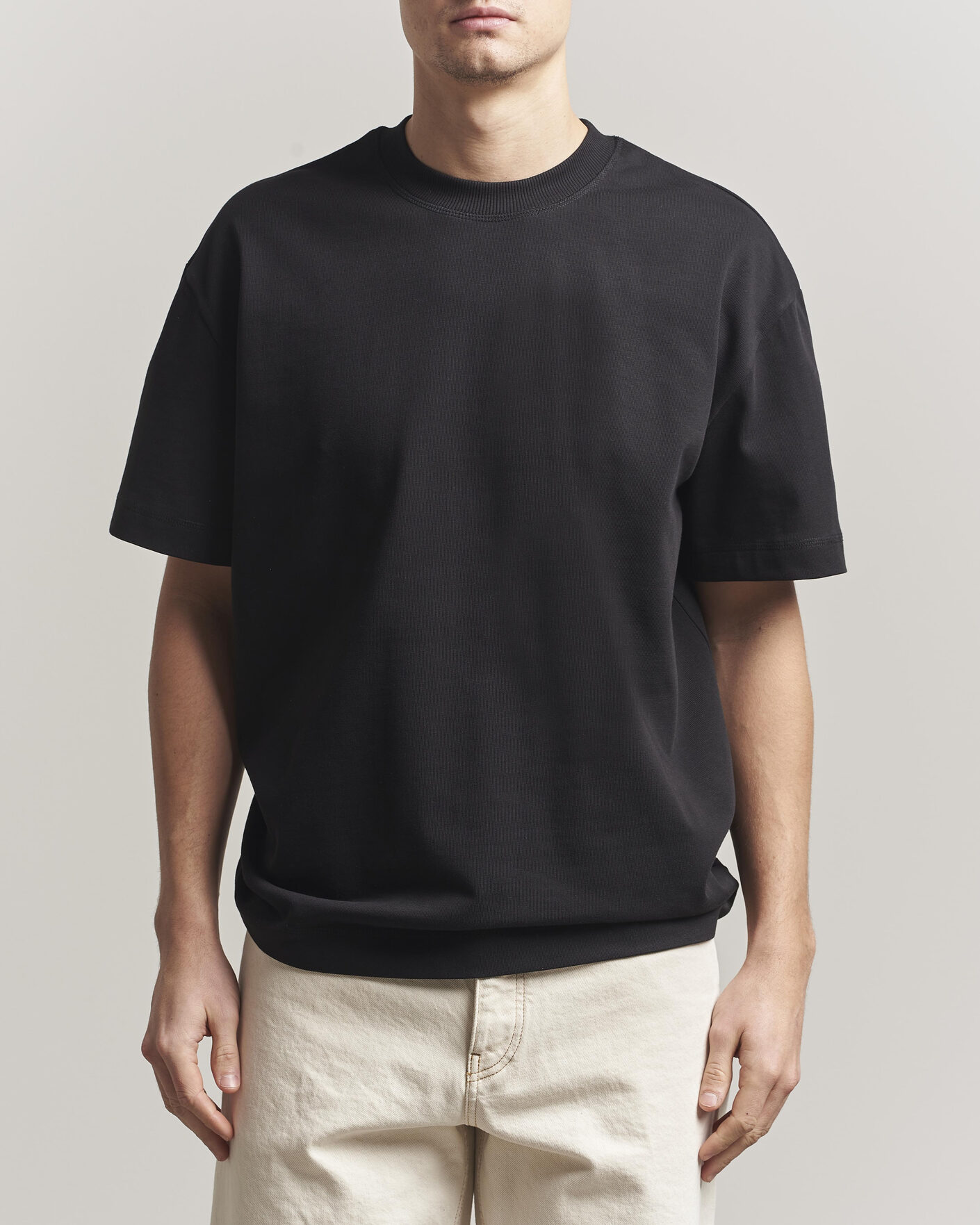 Herren | T-Shirts | LES DEUX | Carl Heavyweight T-Shirt Black