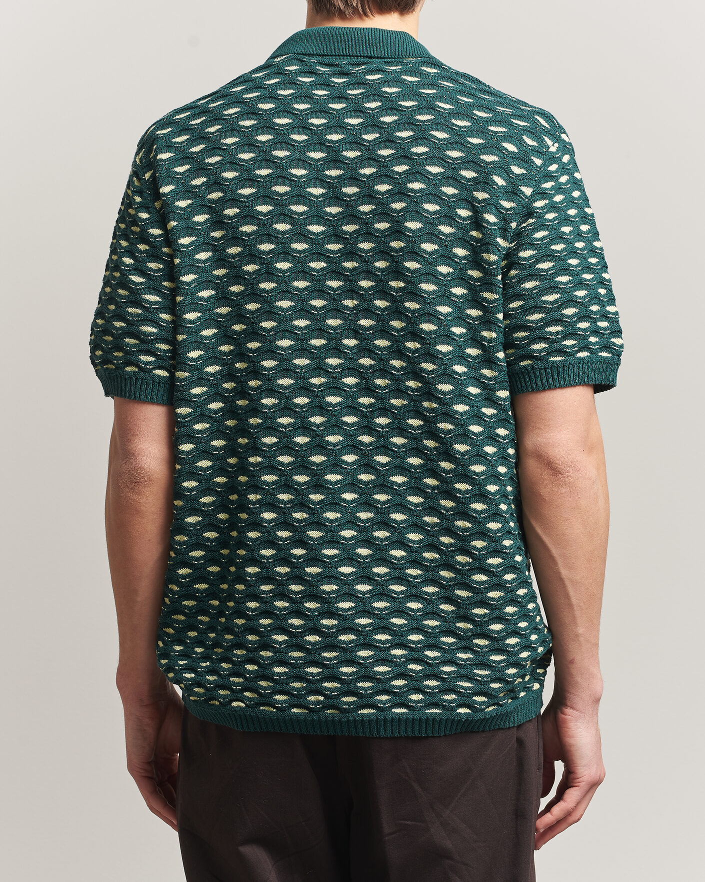 Herren | Poloshirts | LES DEUX | Esmay Shell Knitted Polo Sea Moss Green