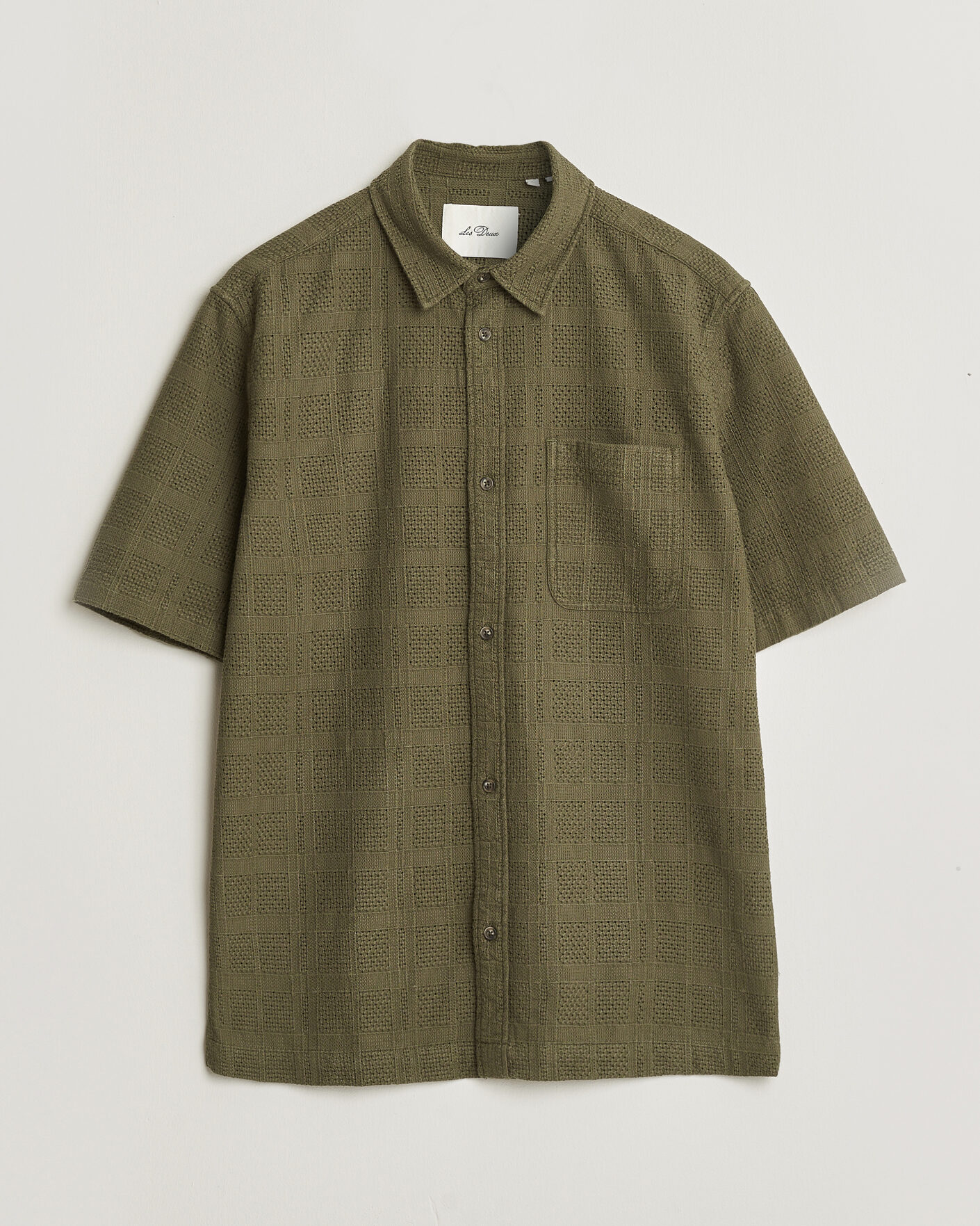 Herren | Hemden | LES DEUX | Charlie Short Sleeve Shirt Olive Night
