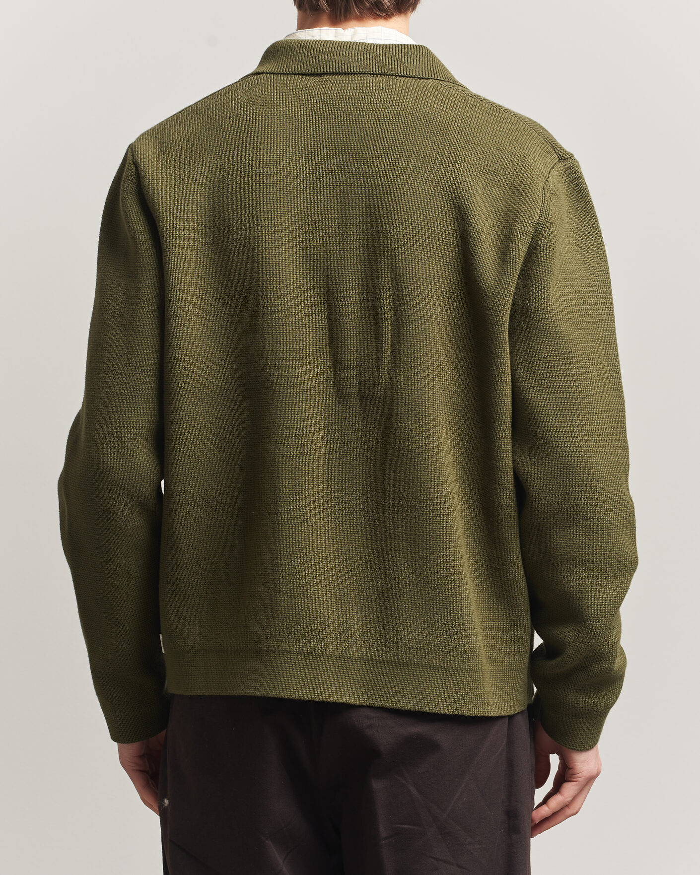 Herren | Pullover | LES DEUX | Fisher Cotton Milano Zip Olive Night