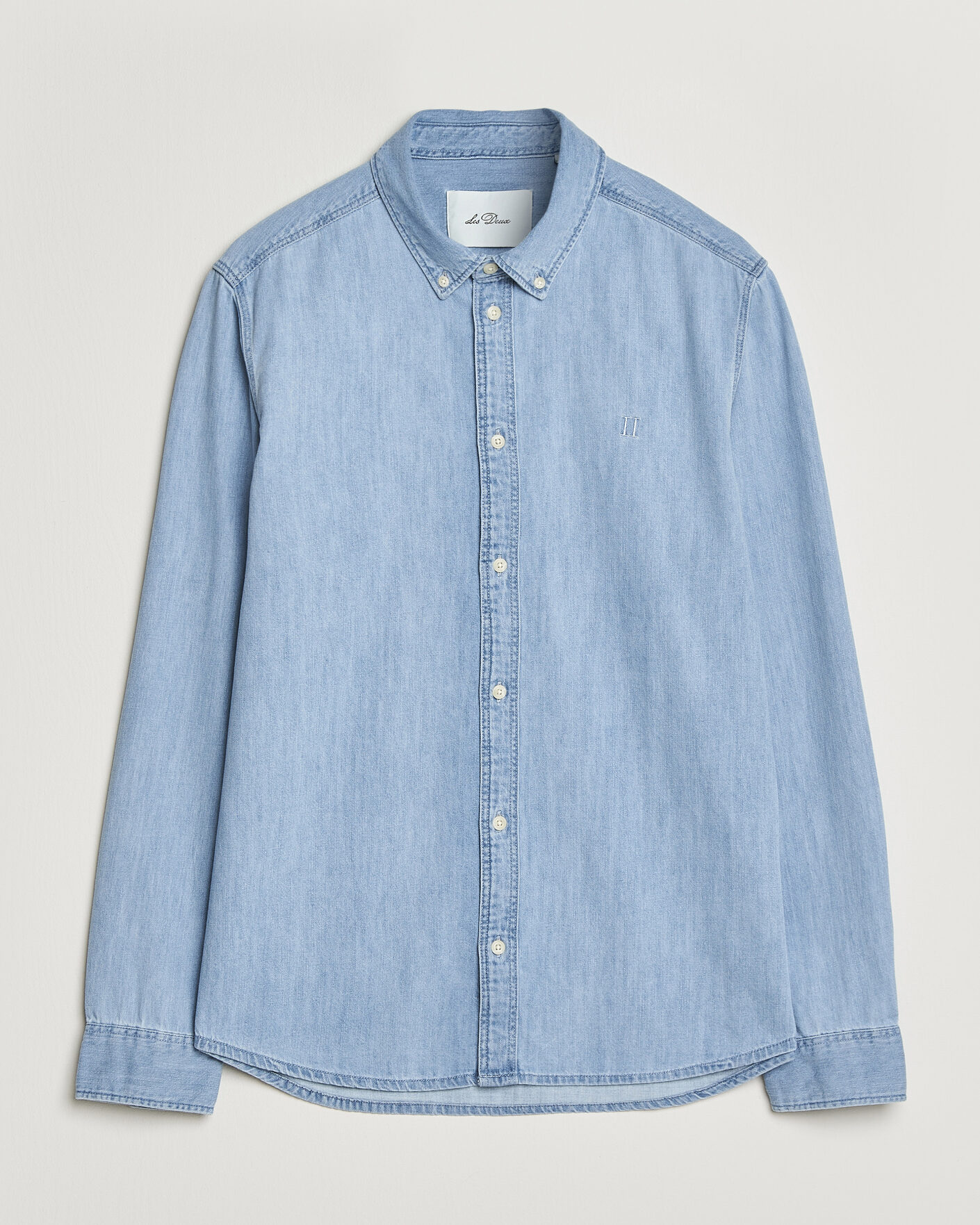 Herren | Hemden | LES DEUX | Konrad Denim Shirt Light Indigo Wash