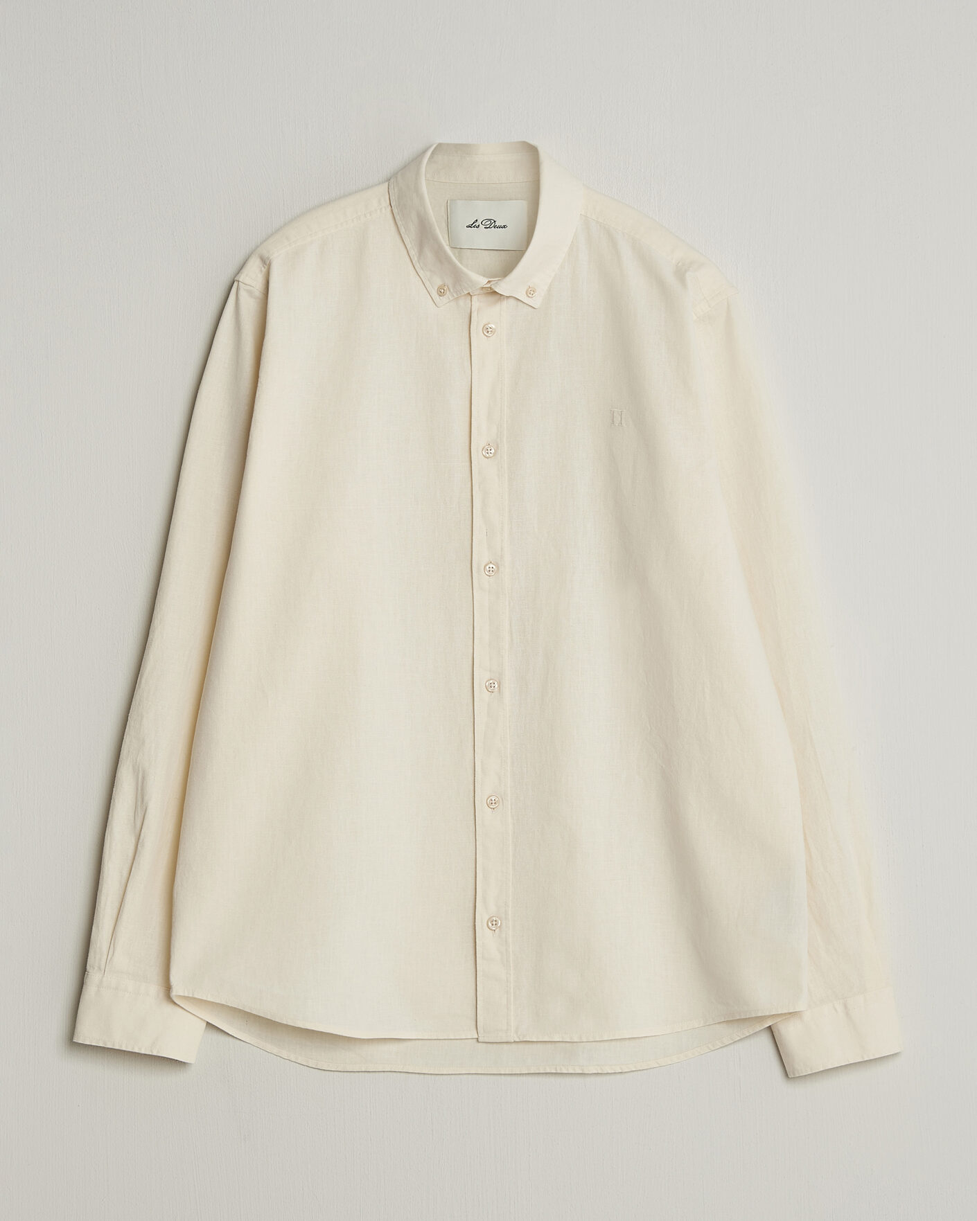 Herren | Hemden | LES DEUX | Konrad Cotton/Linen Shirt Eggnog White