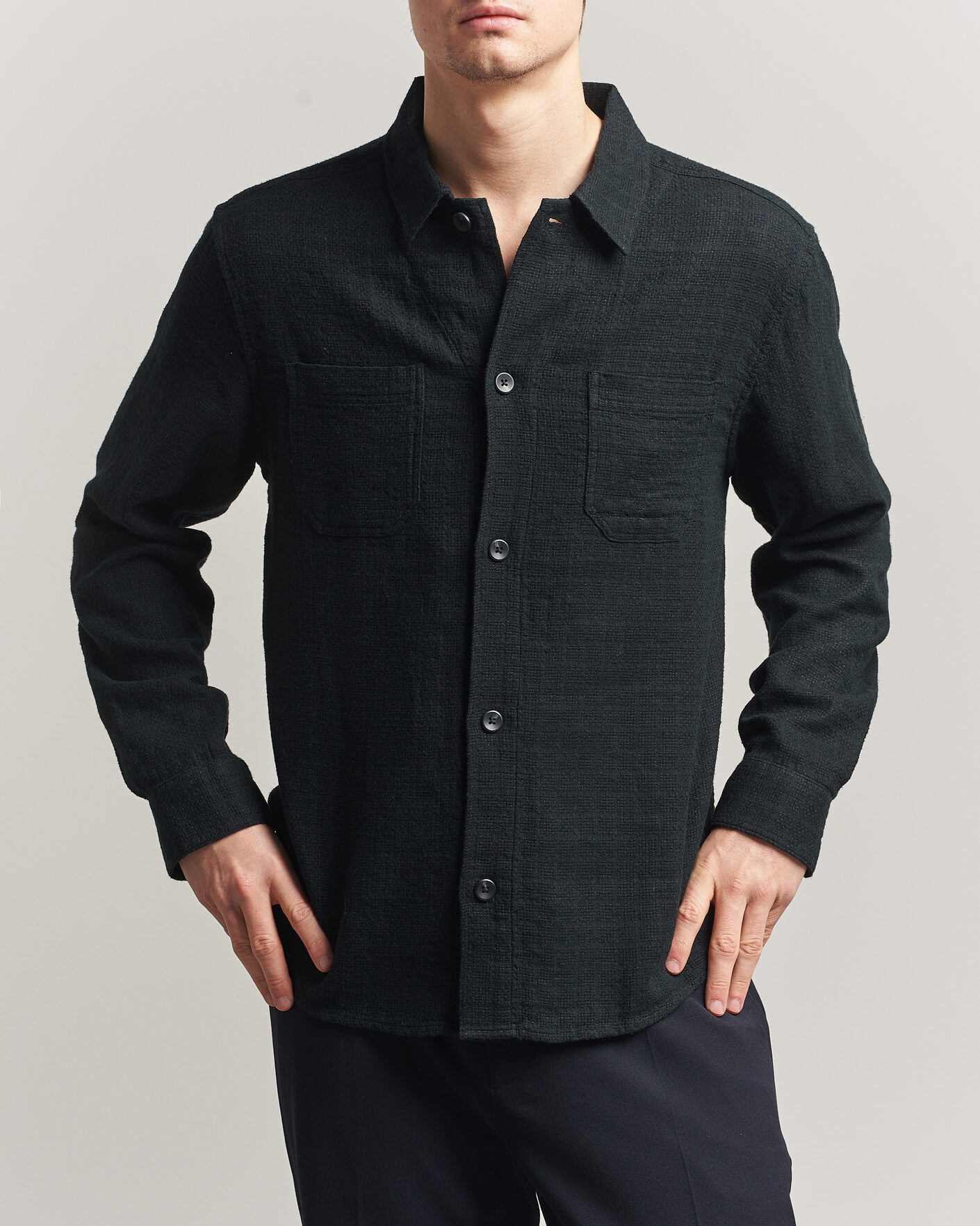 Herren | Hemden | LES DEUX | Hamilton Overshirt Black