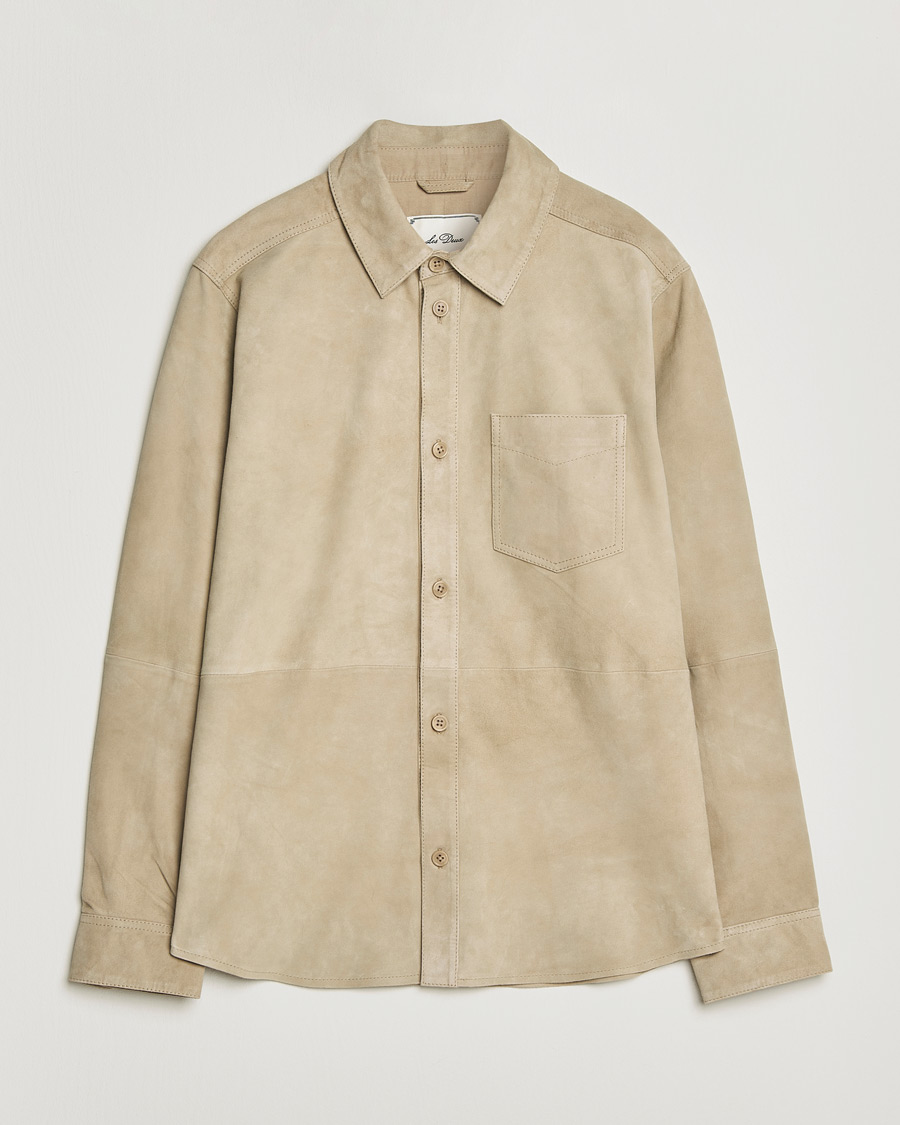 Herren | Hemden | LES DEUX | Bertram Suede Overshirt Light Sand