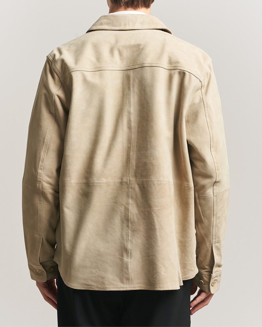 Herren | Hemden | LES DEUX | Bertram Suede Overshirt Light Sand