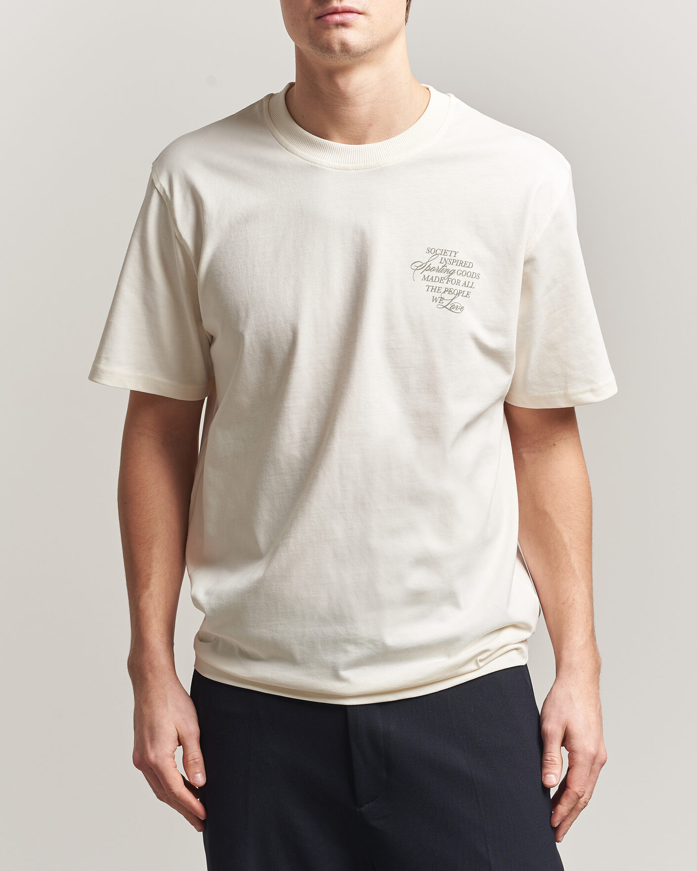Herren | T-Shirts | LES DEUX | Ben Faience T-Shirt Eggnog White