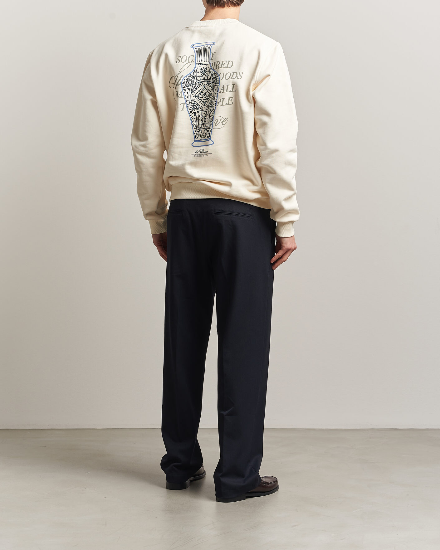 Herren | Pullover | LES DEUX | Ben Faience Sweatshirt Eggnog White