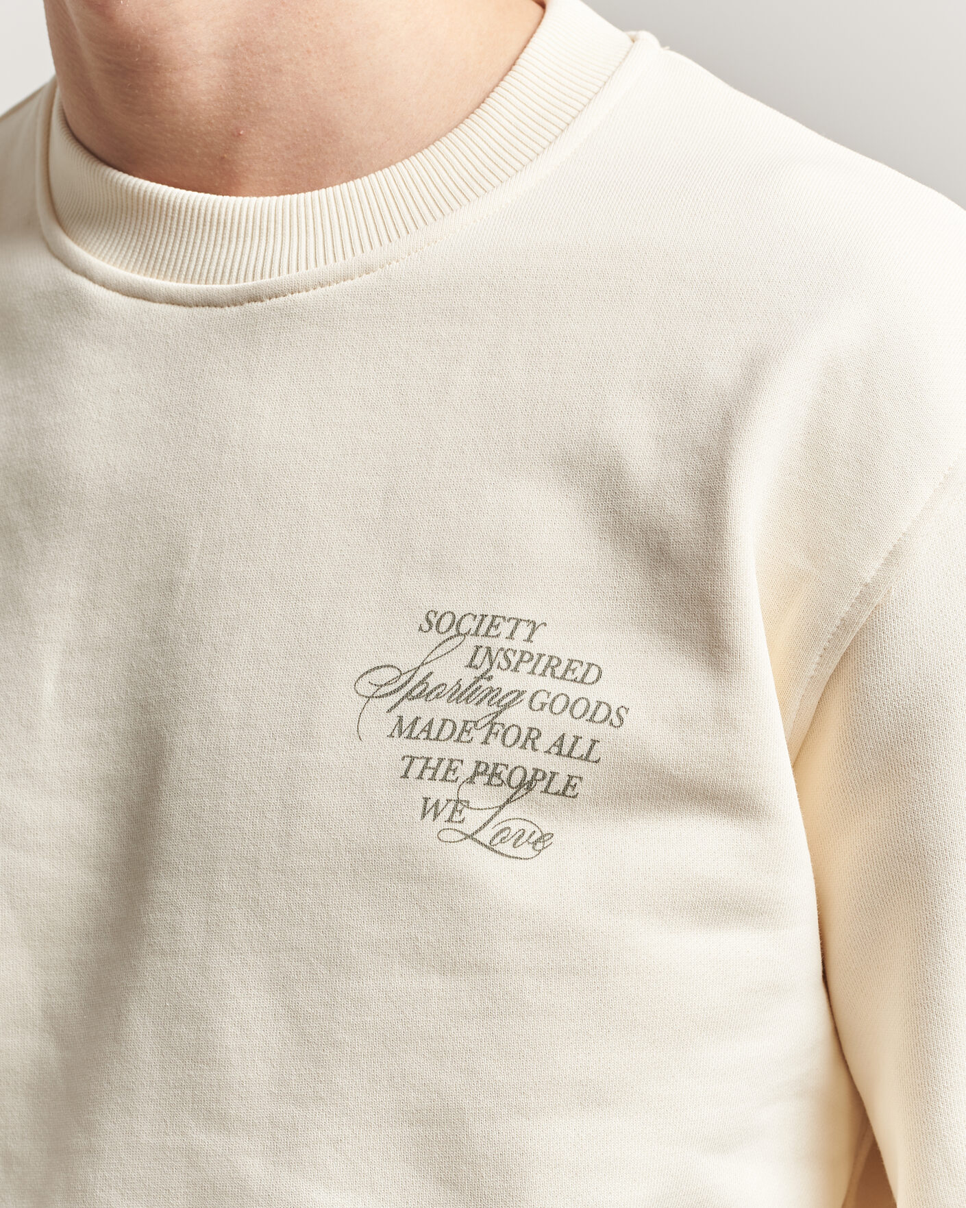 Herren | Pullover | LES DEUX | Ben Faience Sweatshirt Eggnog White
