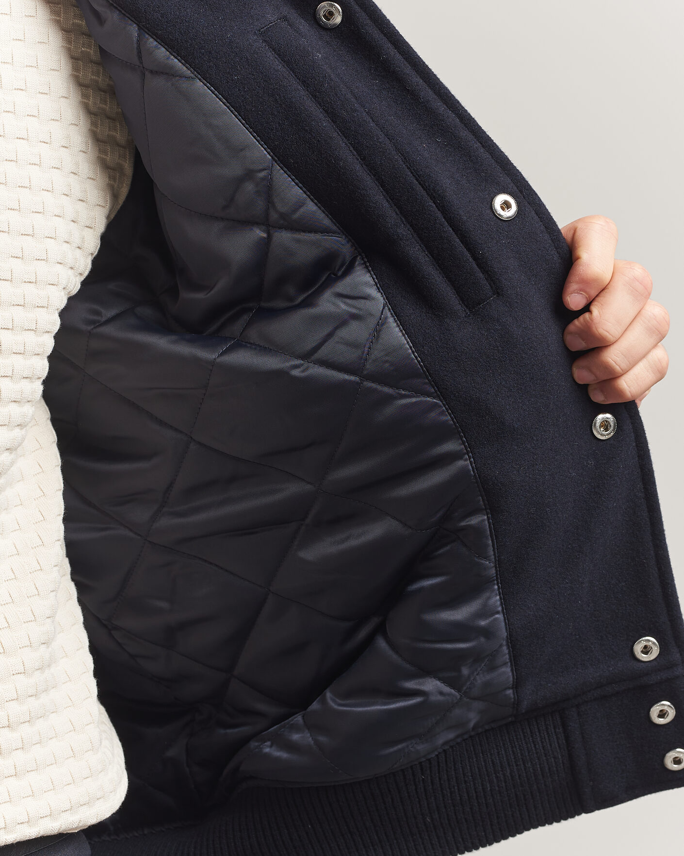 Herren | Jacken | LES DEUX | Basket Varsity Wool Jacket Dark Navy