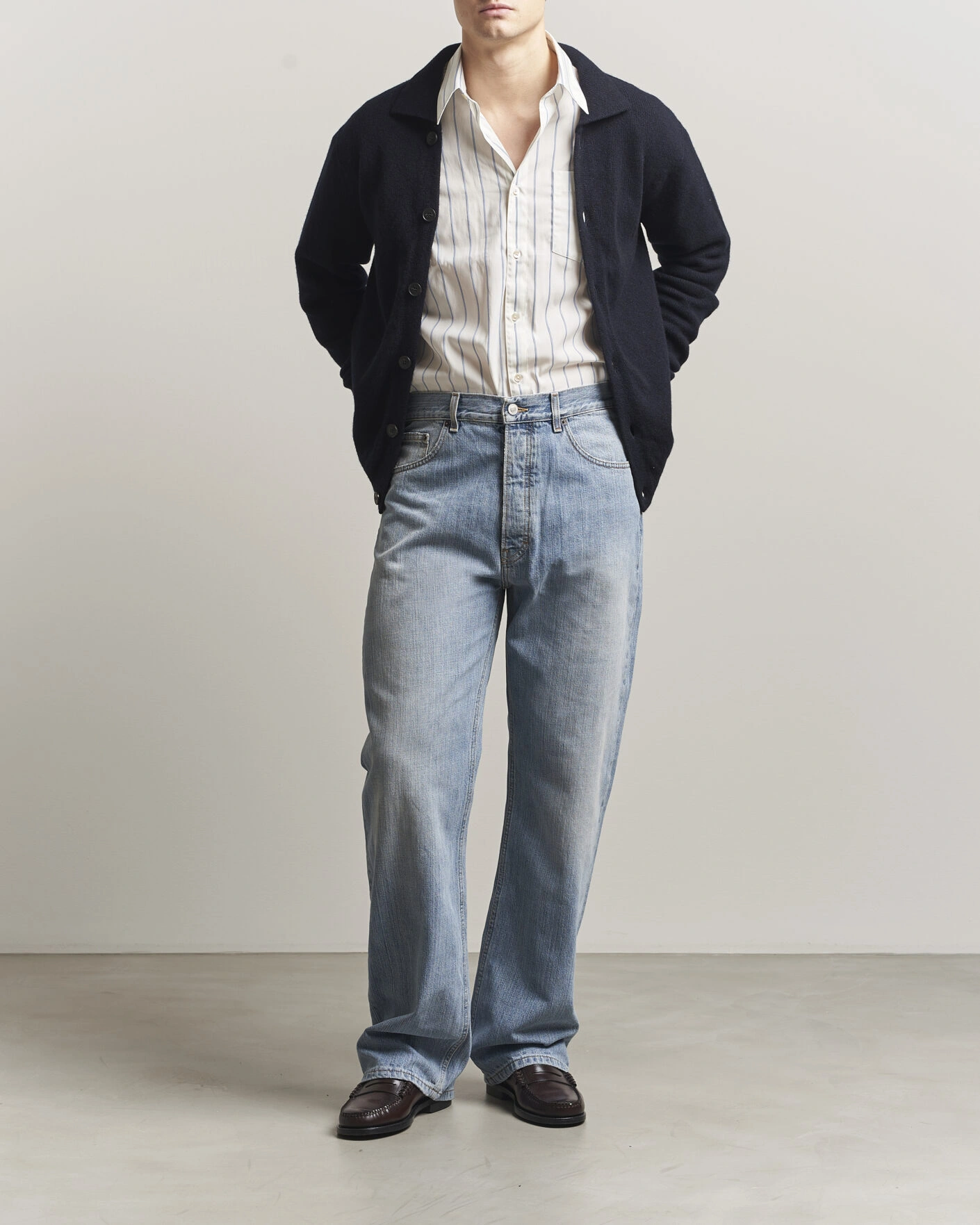 Herren | Jeans | Jeanerica | VM009 Vega Jeans Light Blue Righe