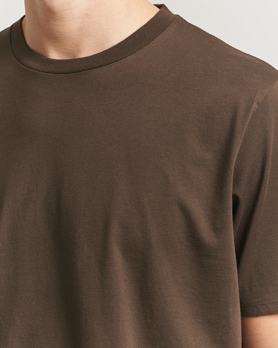 Herren | T-Shirts | Jeanerica | Delon Crew Neck T-Shirt Brown