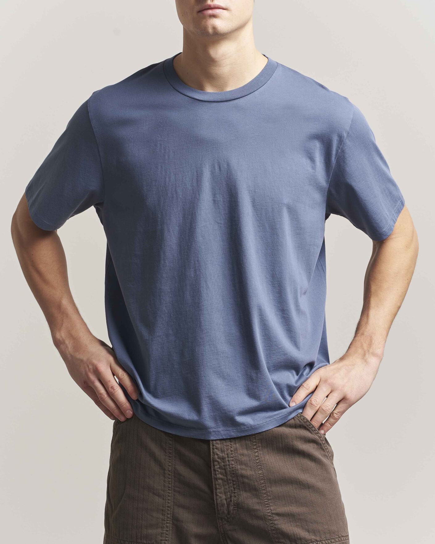 Herren | T-Shirts | Jeanerica | Delon Crew Neck T-Shirt Blue