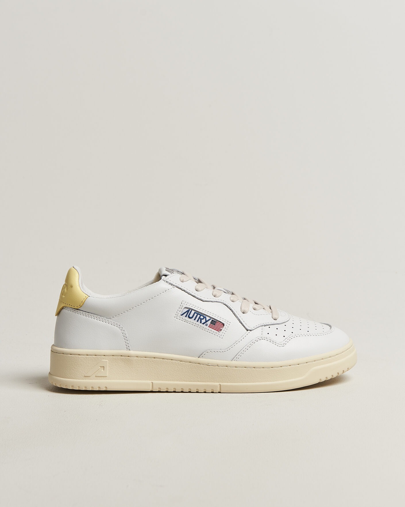 Herren | Sneaker | Autry | Medalist Low Sneaker White/Lemon Meringue