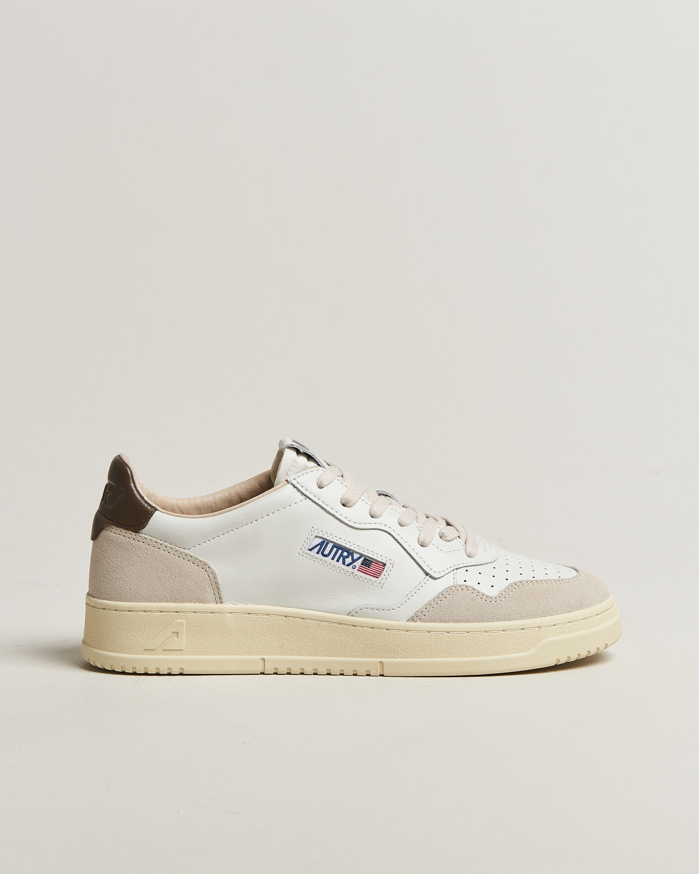 Herren | Sneaker | Autry | Medalist Low Leather/Suede Sneaker White/Teak